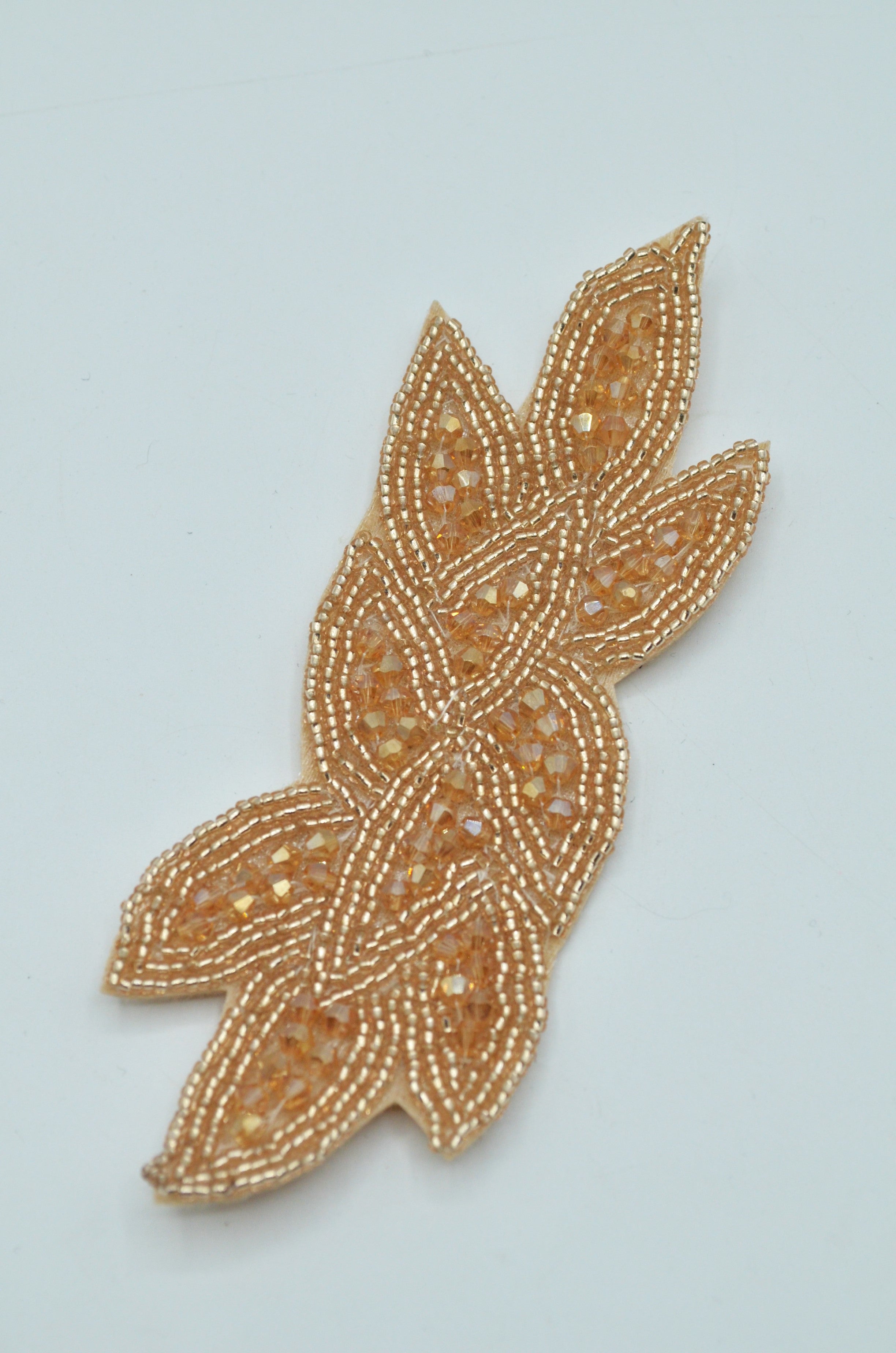 Aplicatie Cu Margele, 150x50mm, Bej