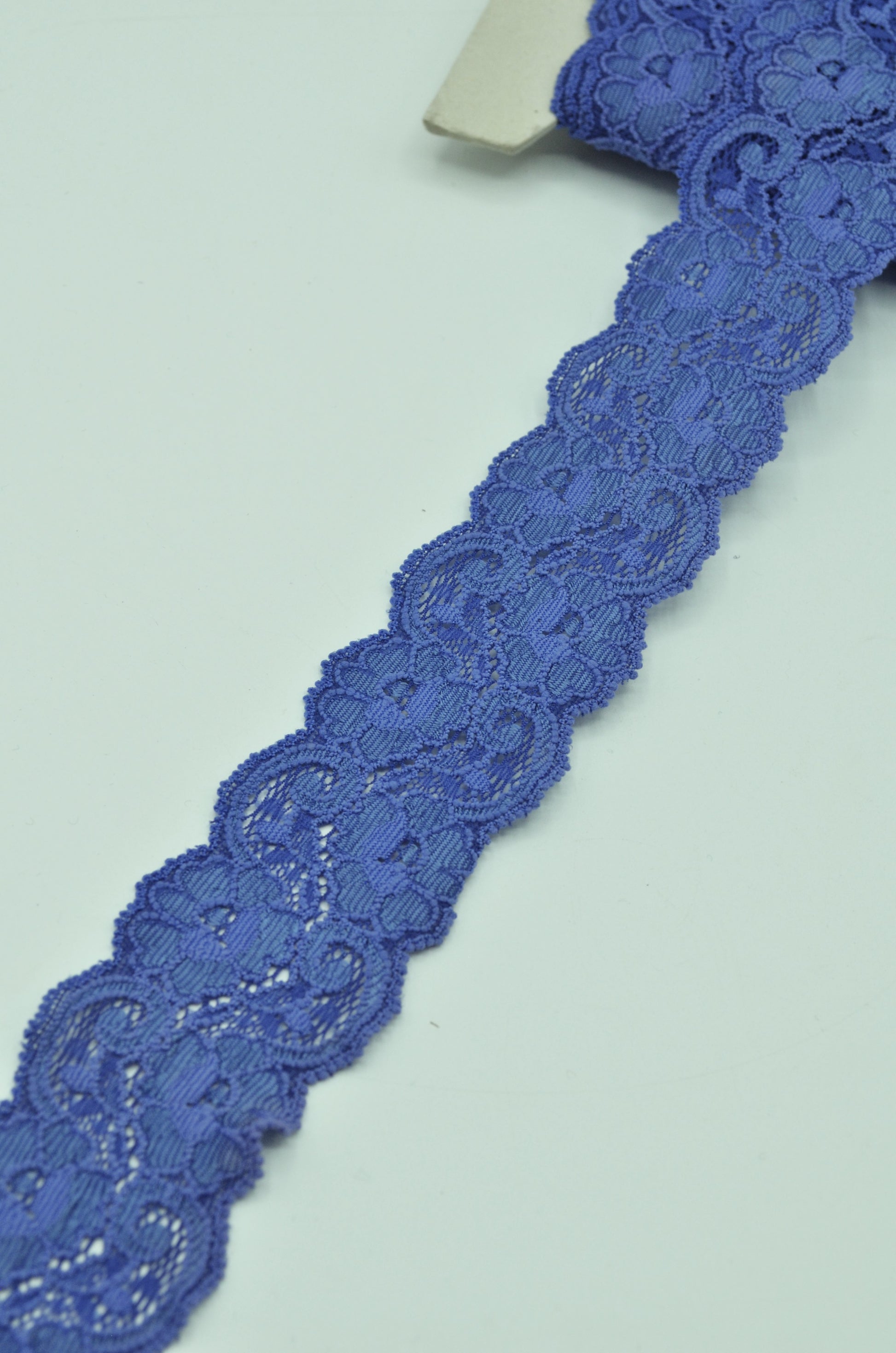 Dantela Elasticam 40mm, Albastru
