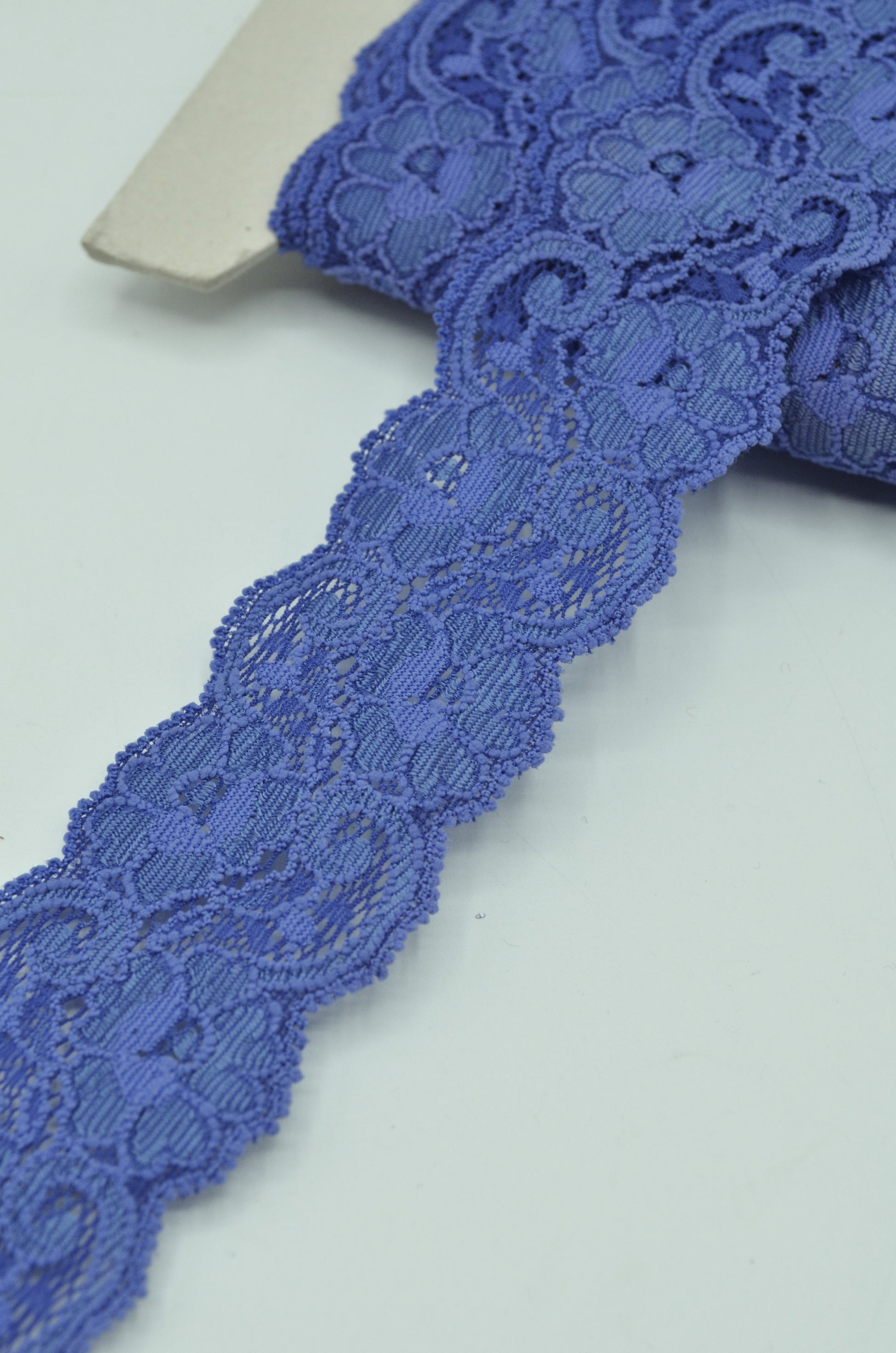 Dantela Elasticam 40mm, Albastru