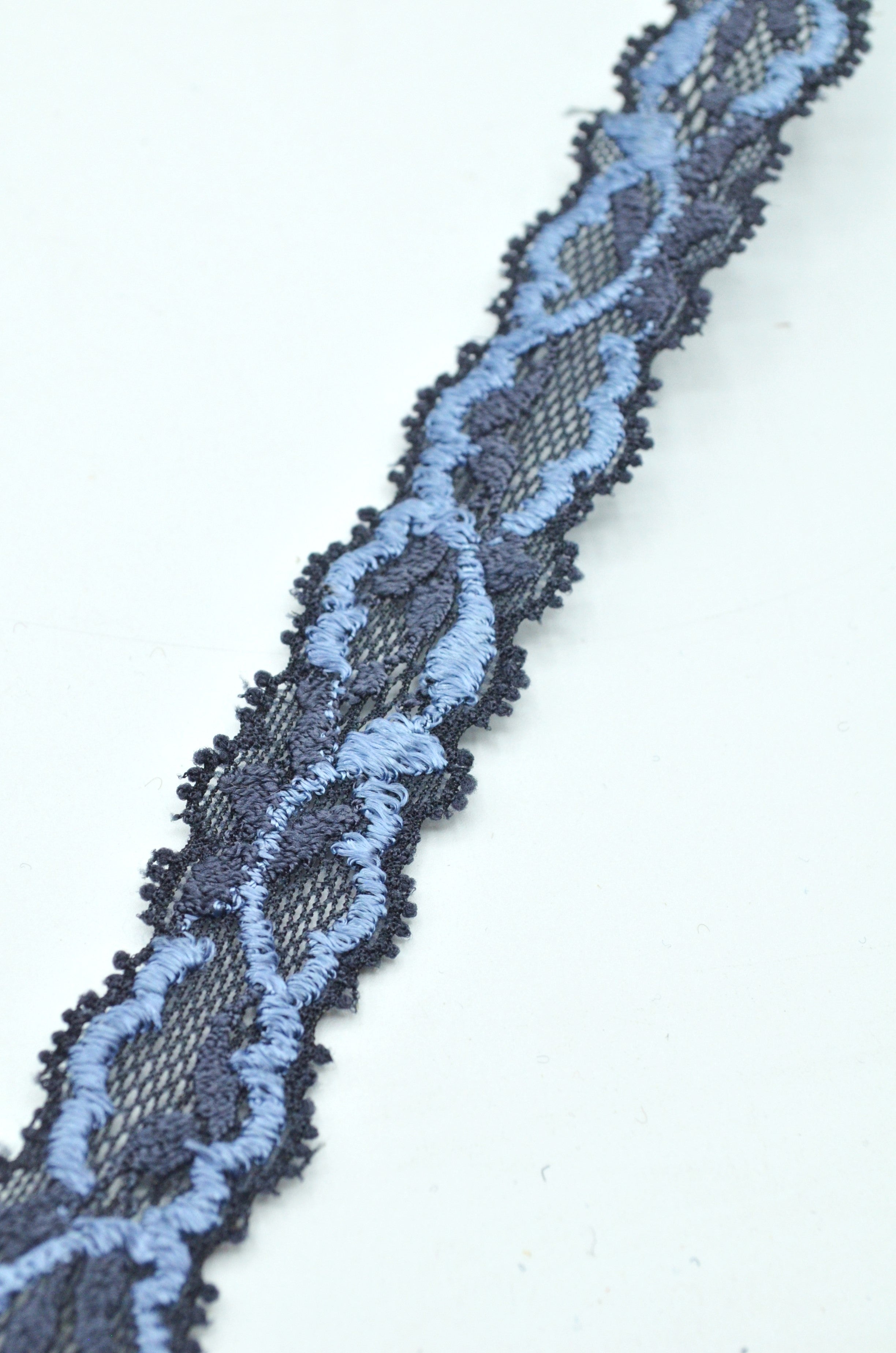 Dantela Elastica Albastru Gri, 20mm