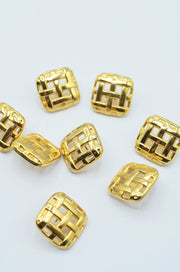 Nasturi Metalici,17mm, Auriu