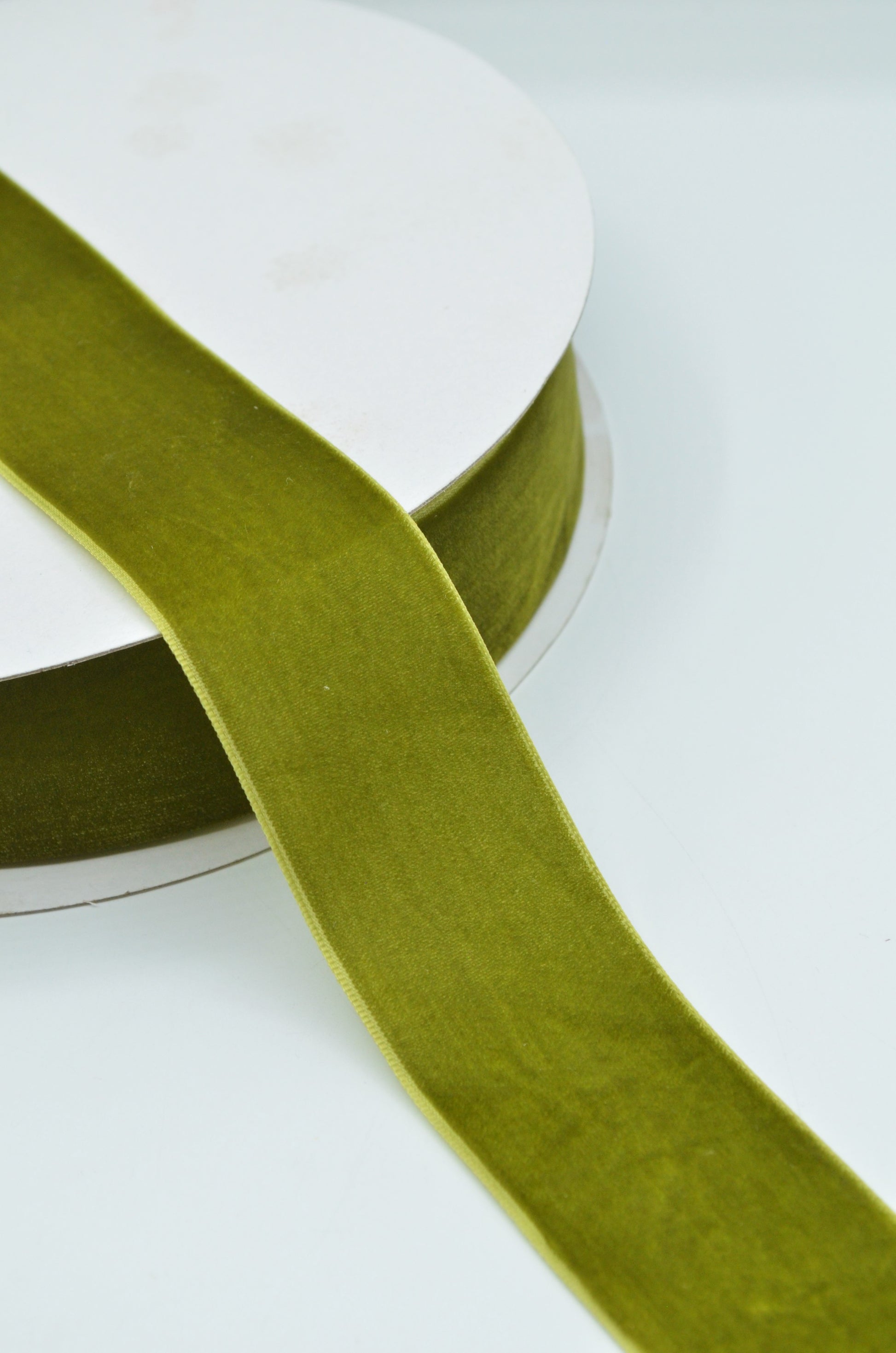 Panglica Catifea 25, 40mm, Verde Olive