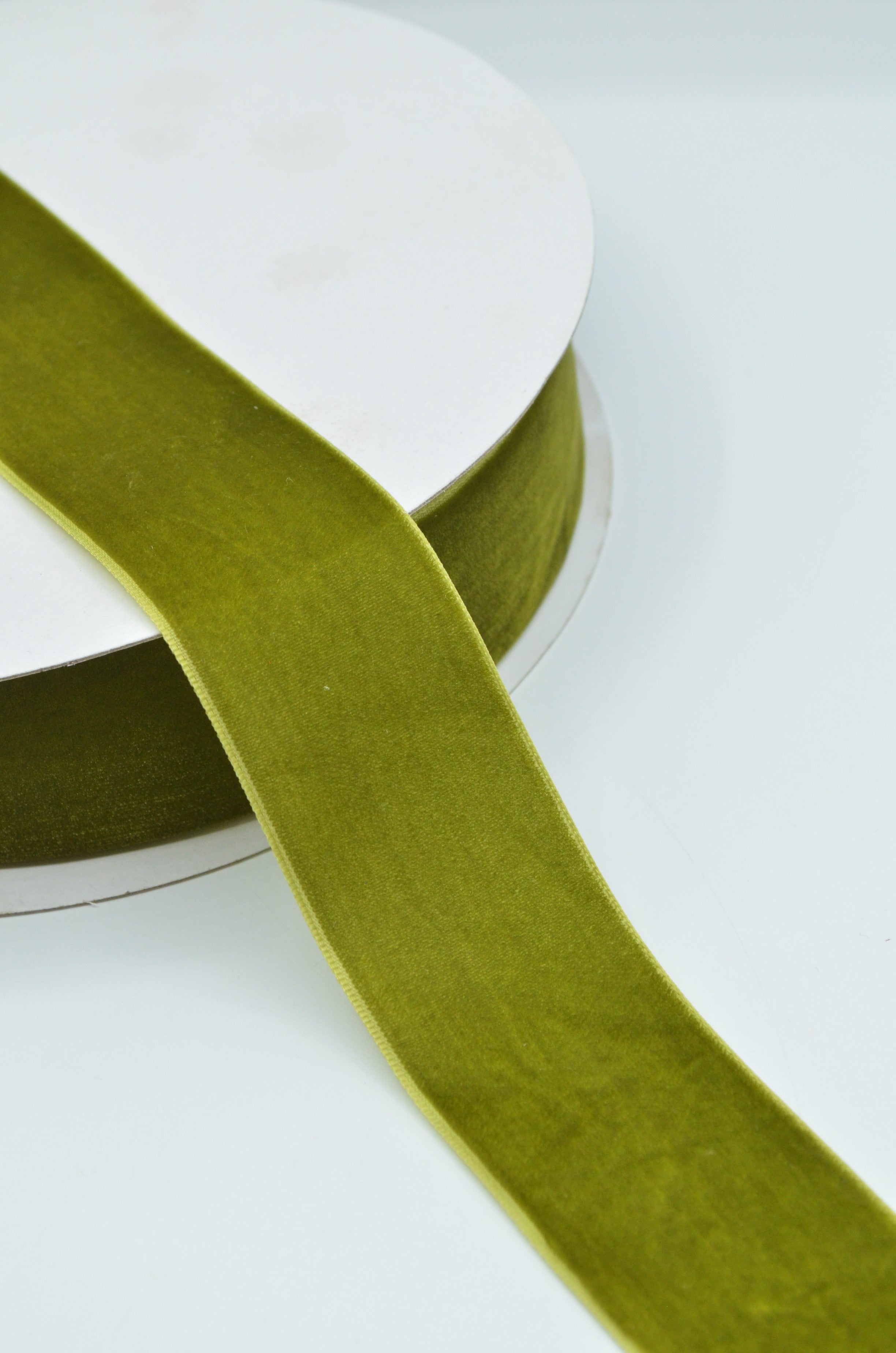 Panglica Catifea 25, 40mm, Verde Olive