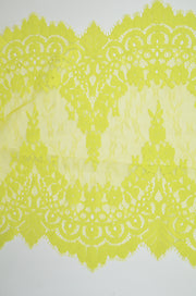 Dantela Chantilly 38x300cm, Verde Lime