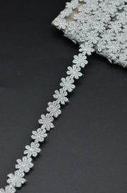 Pasmanterie Floricele, 13mm, Argintiu