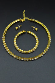 Set Colier, Bratara Si Cercei, Auriu