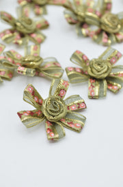 Fundite Din Organza, 33mm, Kaki