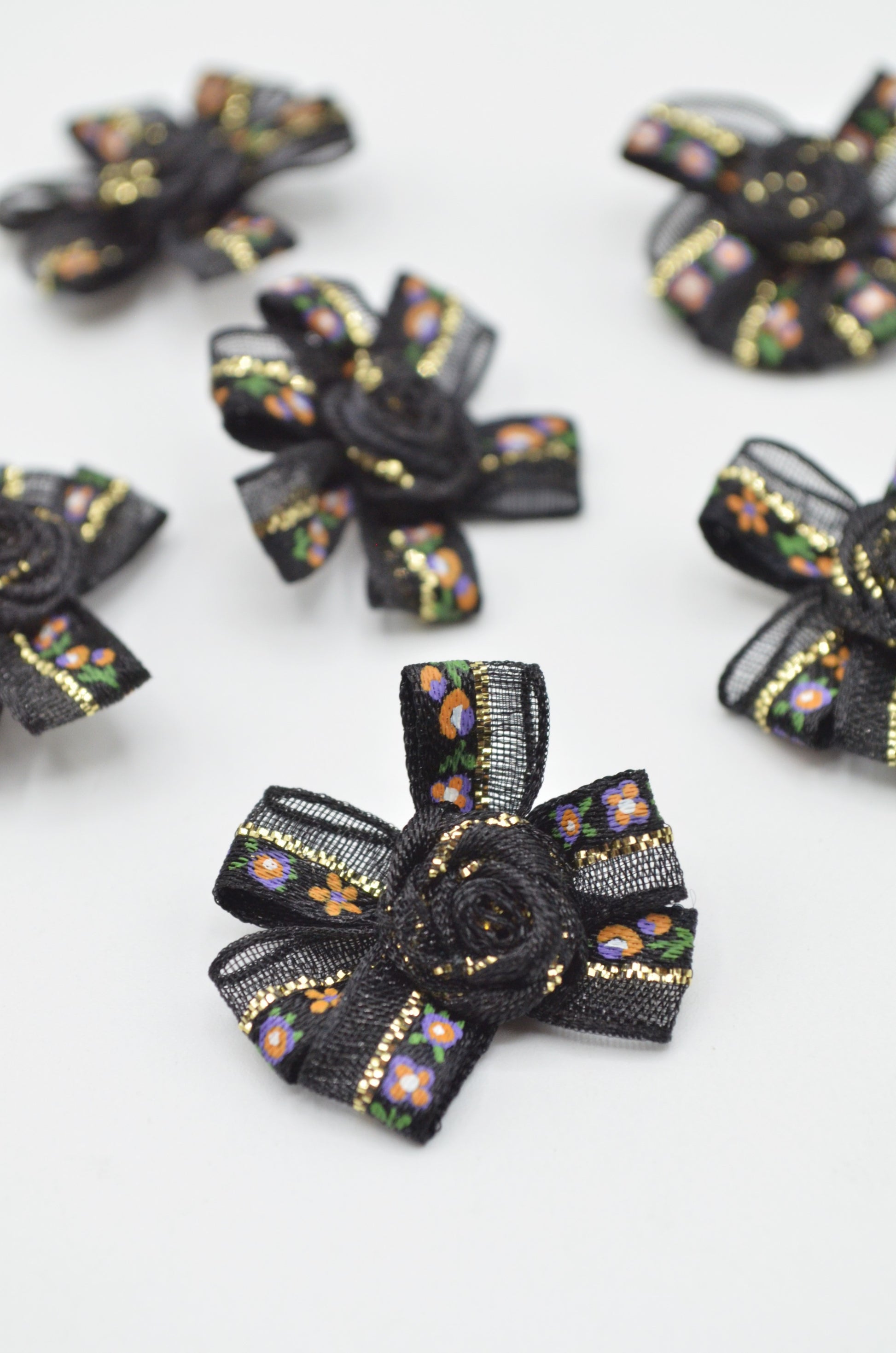 Fundite Din Organza, 33mm, Negru