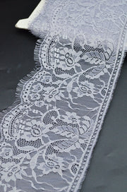 Dantela Tip Chantilly Bucata De 300 x 15cm, Gri