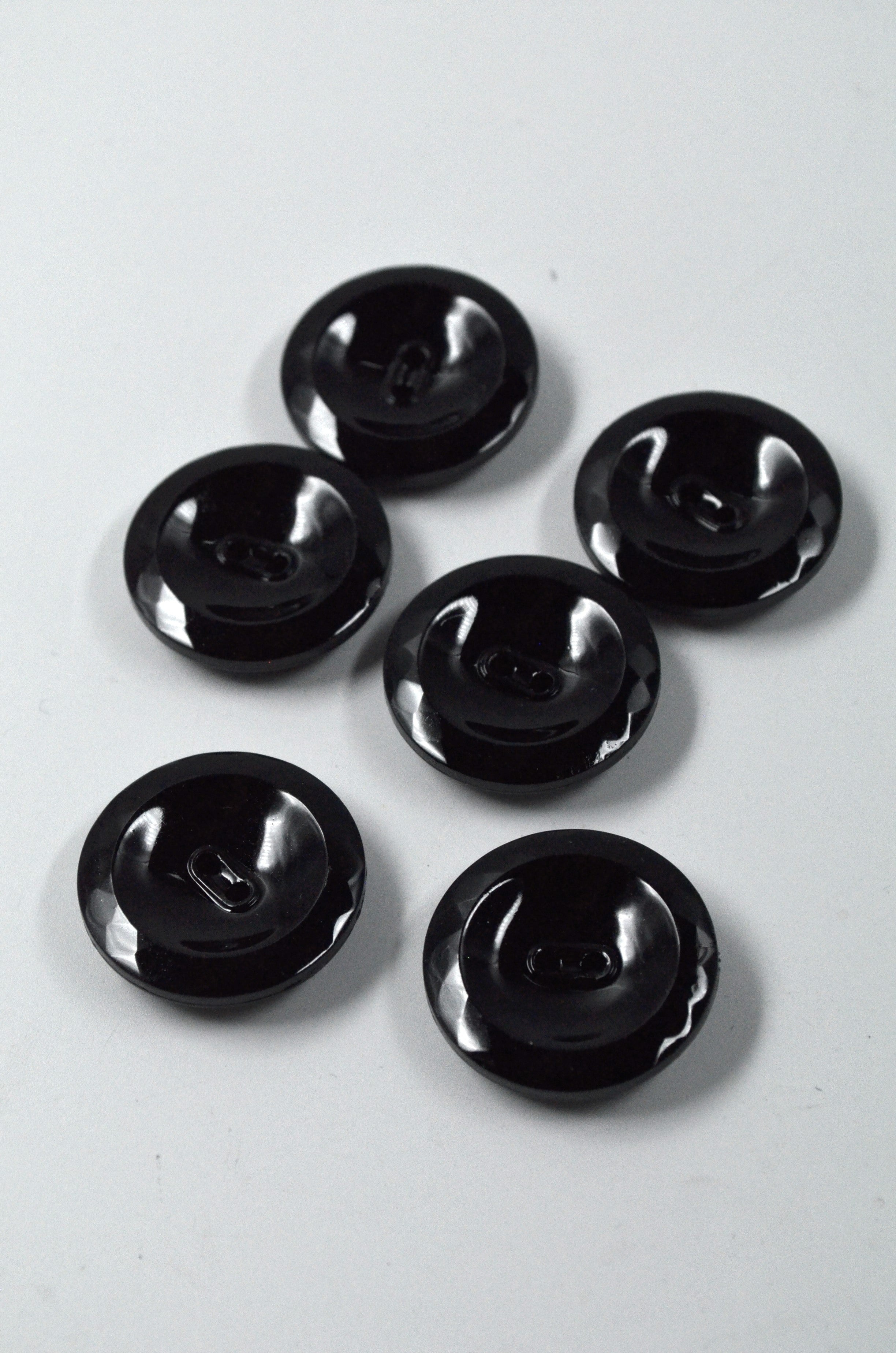 Nasturi De Plastic 27mm, Negru