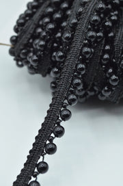 Paspoal Cu Perle, 13mm, Negru
