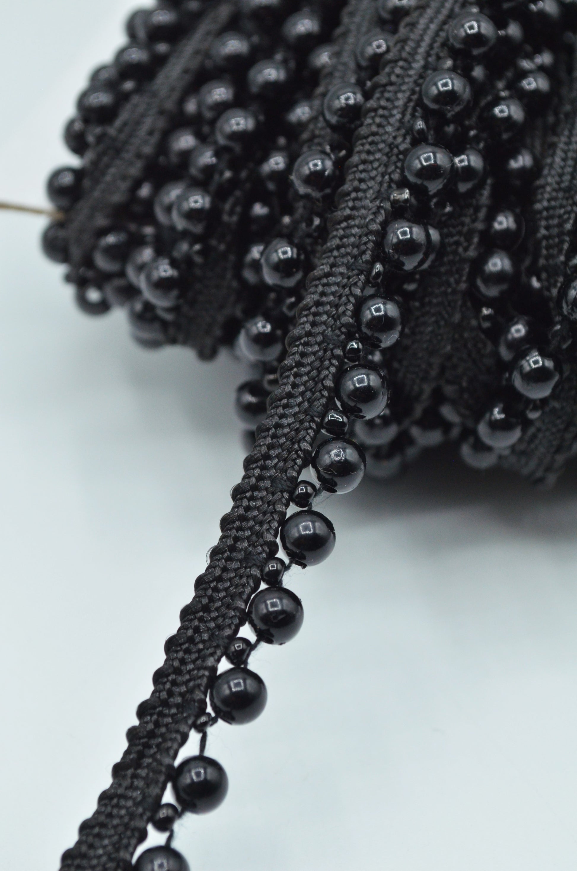 Paspoal Cu Perle, 13mm, Negru