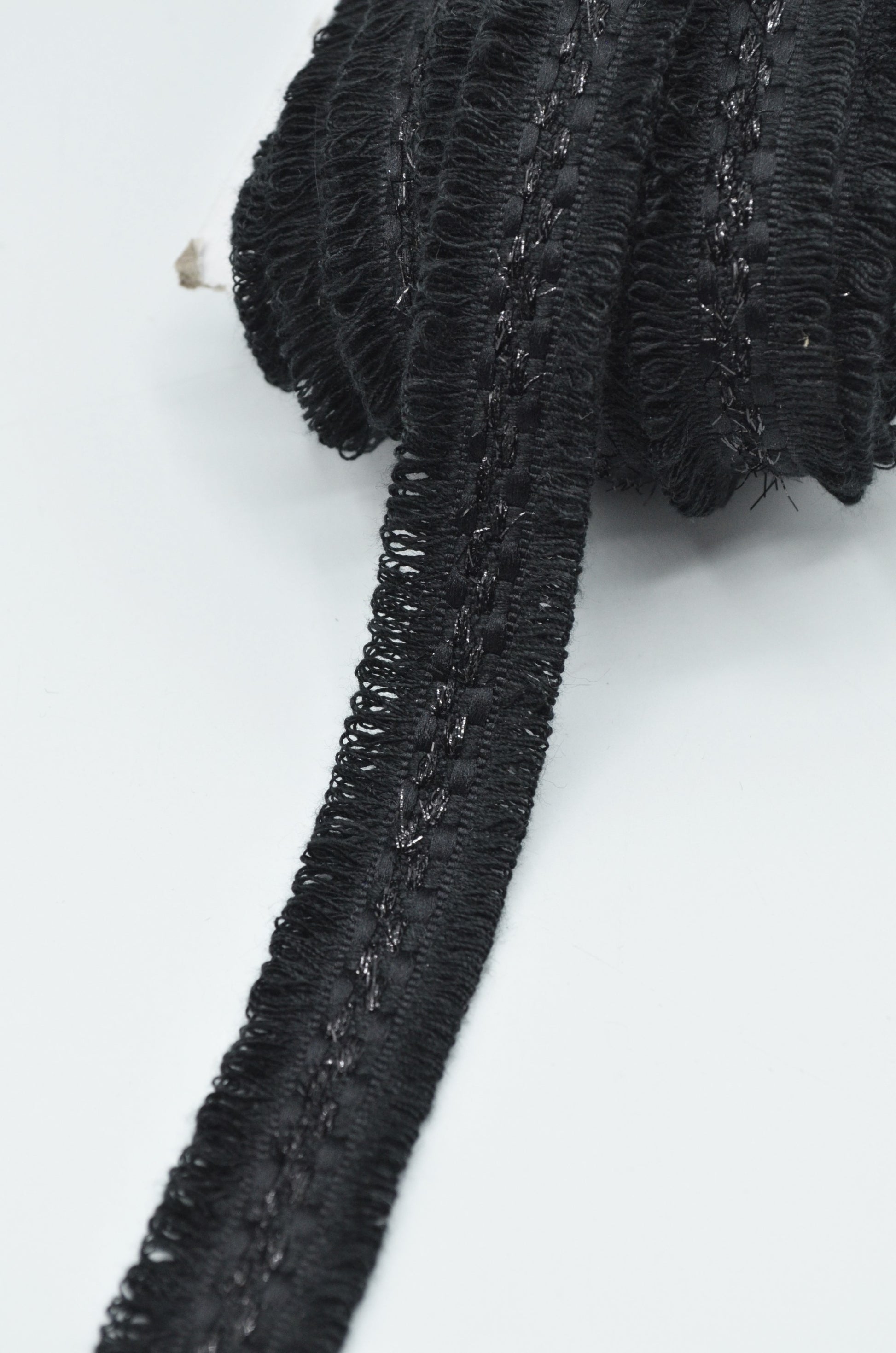 Pasmanterie Cu Fir Lame Negru, 20mm