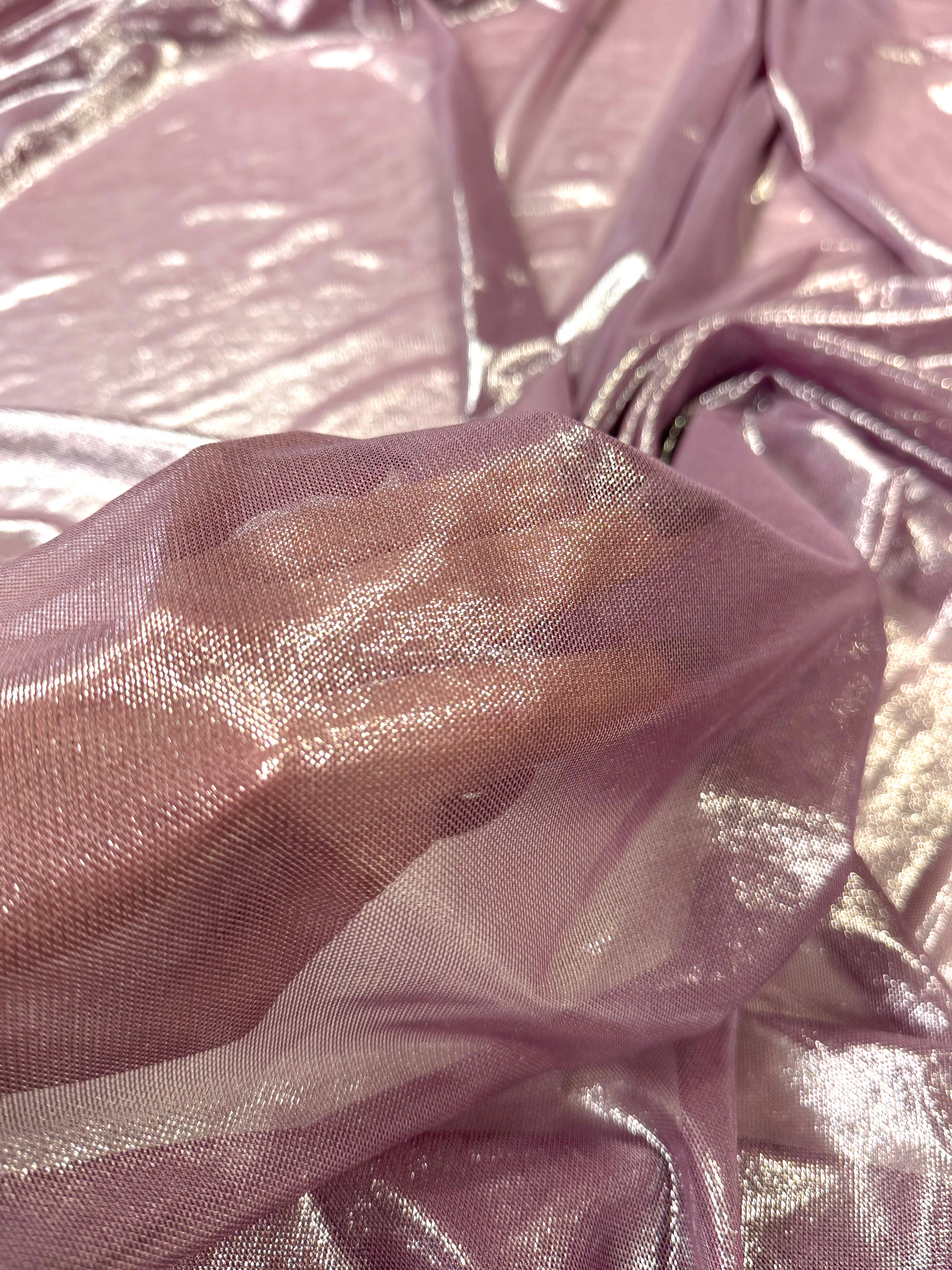 Tull Elastic Metalizat - Roz Lila