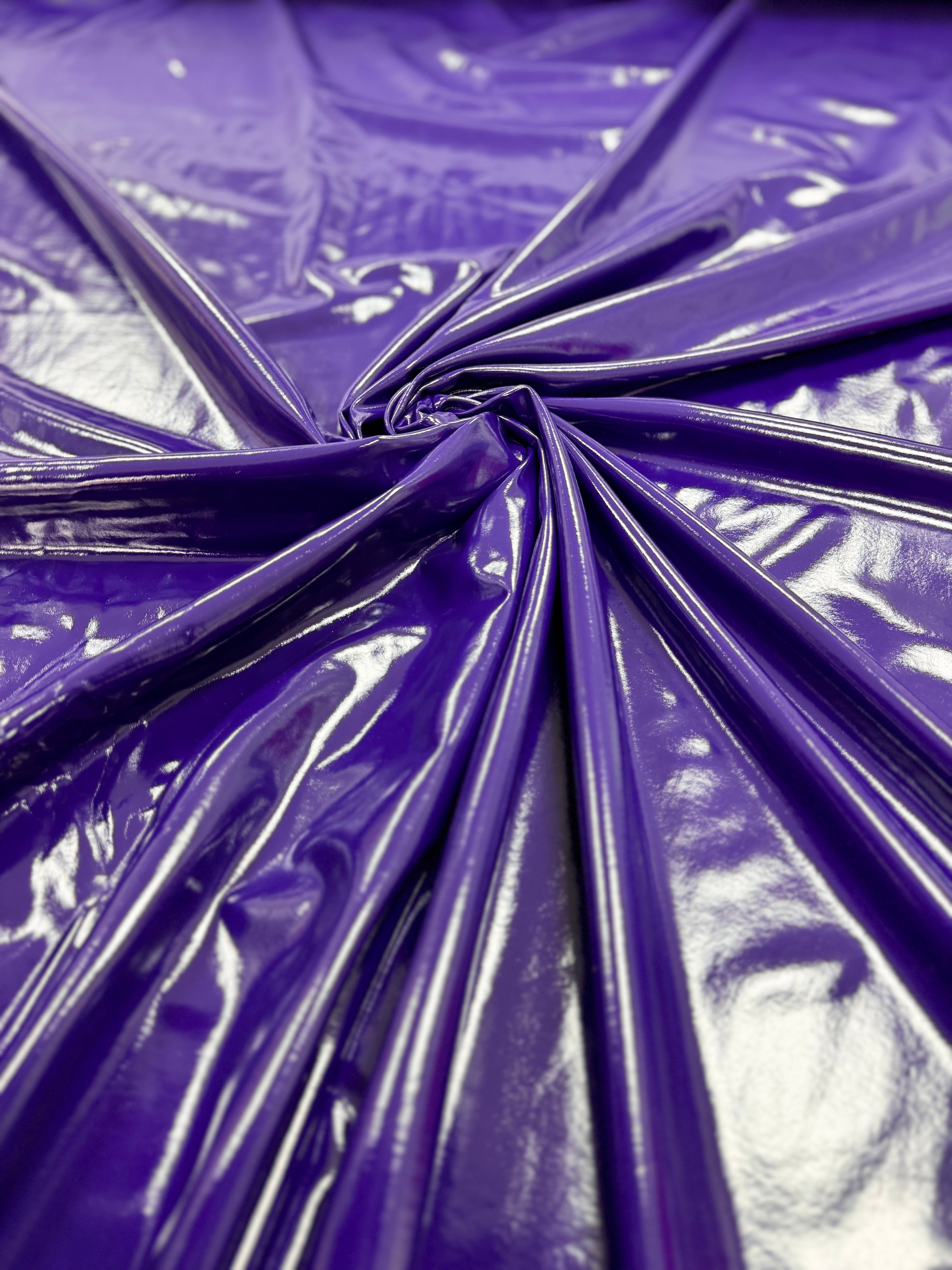 Țesătură latex imitație de piele lăcuită cu elastan - Roșu