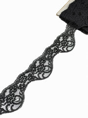 Dantela neagra 6cm - preț pe metru