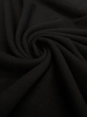 Tricot Elastic Subtire Tip Pulover, Negru