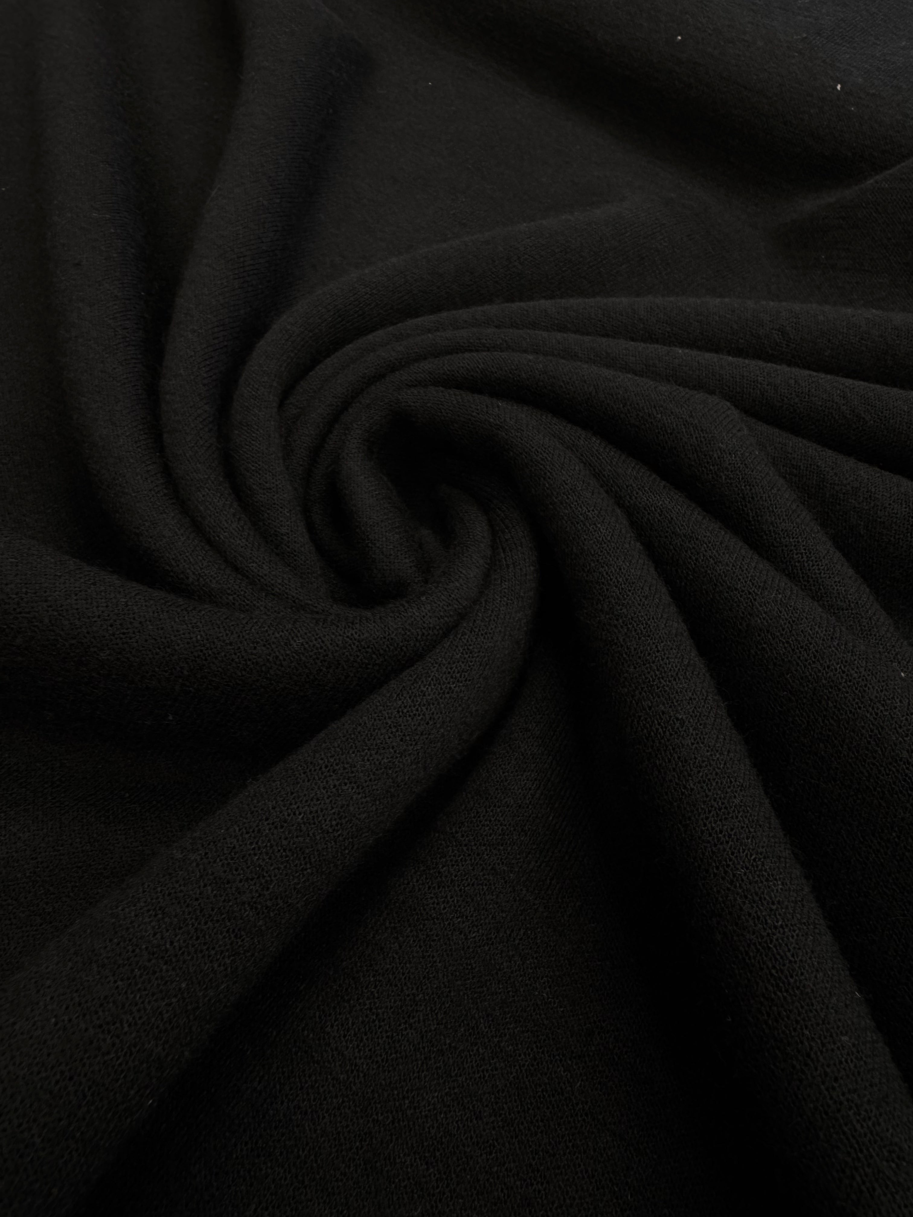 Tricot Elastic Subtire Tip Pulover, Negru