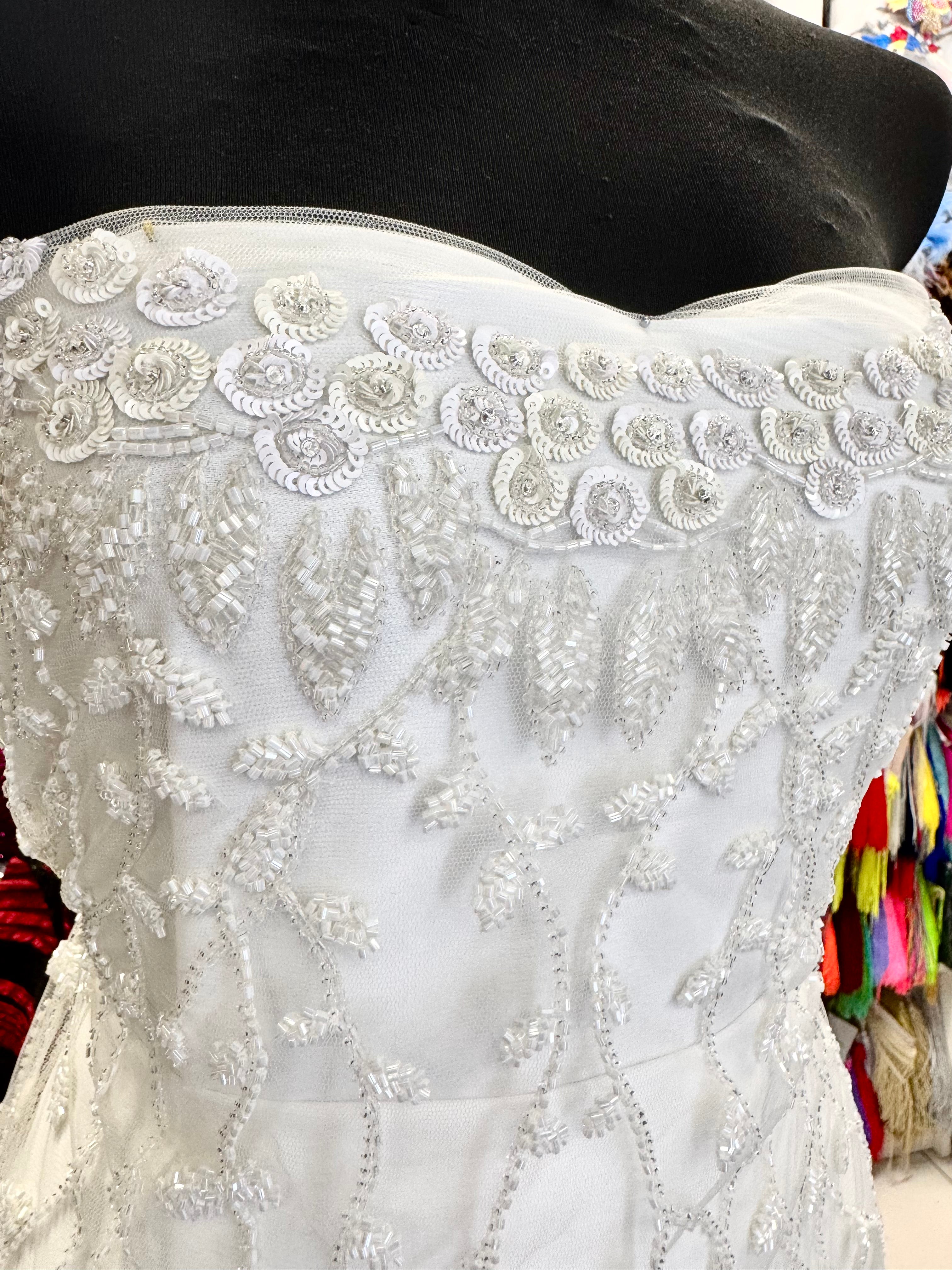Broderie Bust Pentru Mireasă Ivoire