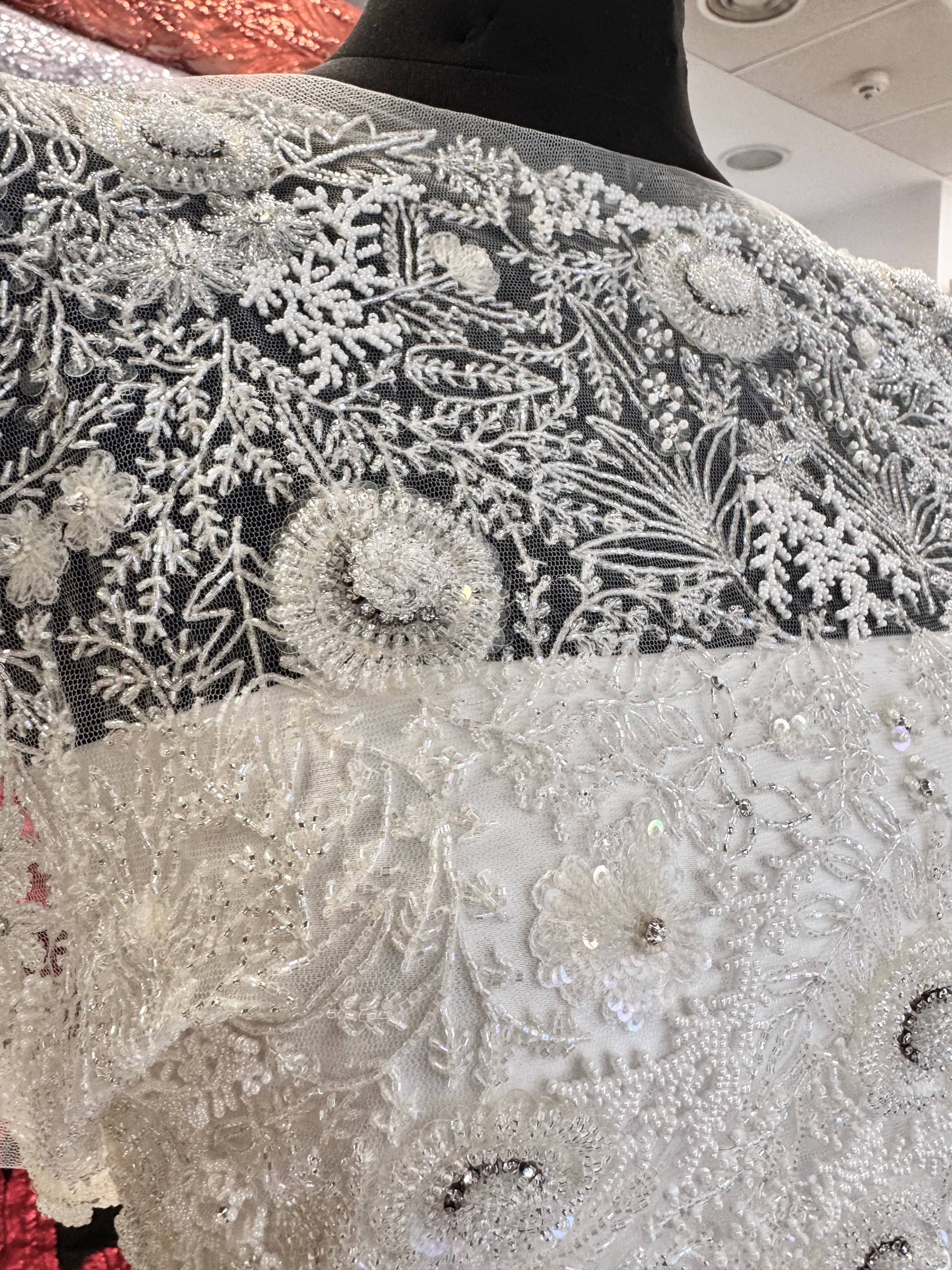Broderie Bust Pentru Mireasă Ivoire