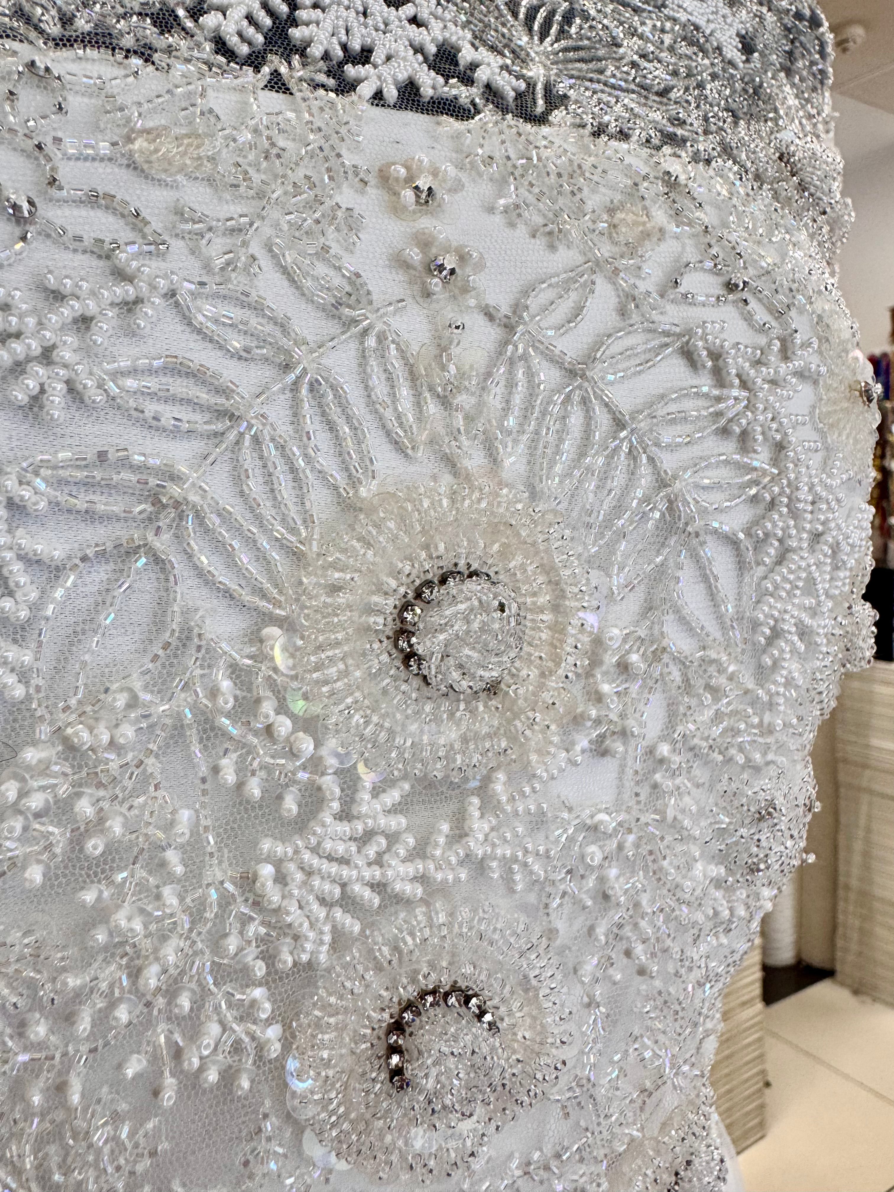 Broderie Bust Pentru Mireasă Ivoire