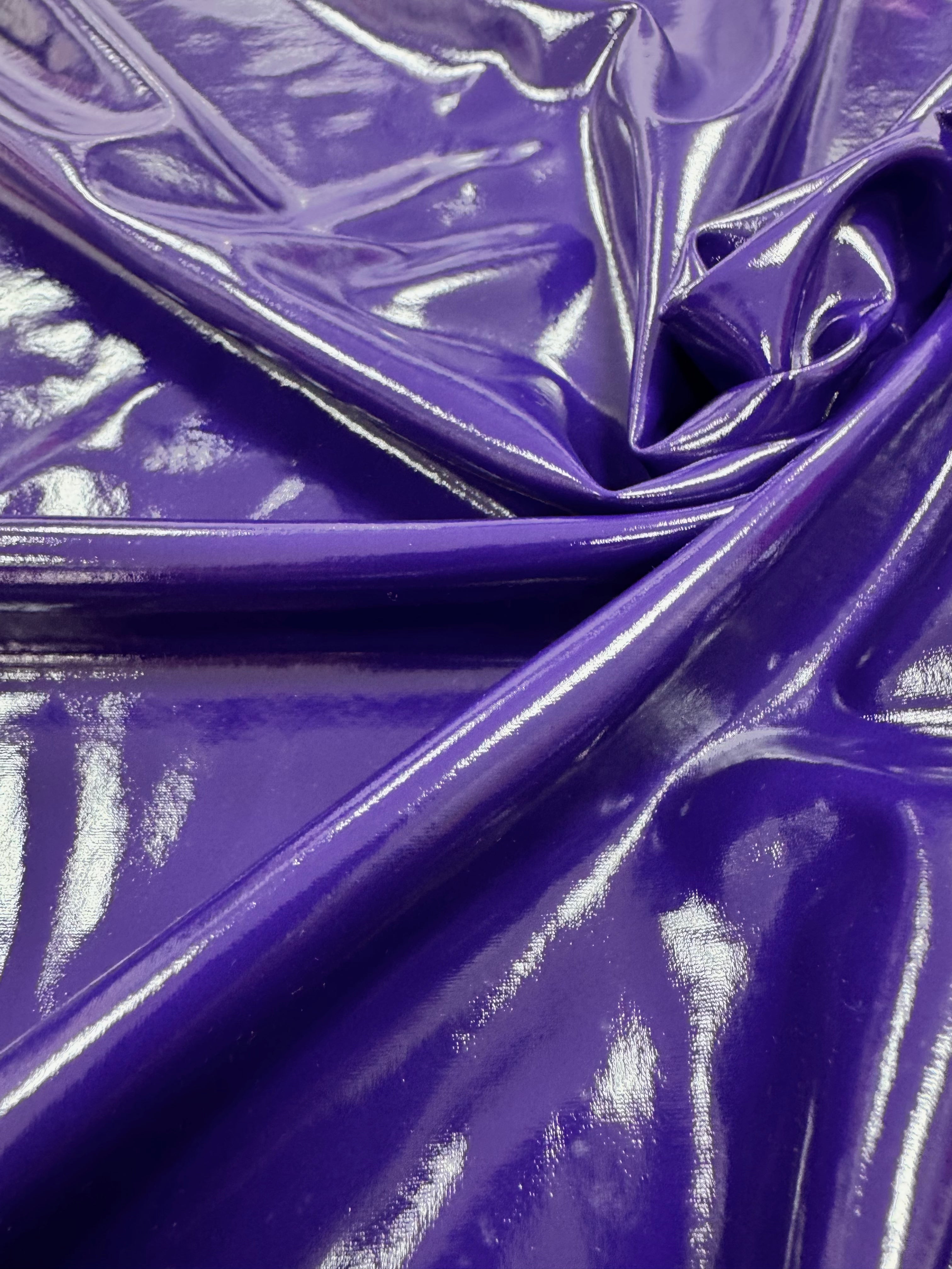 Țesătură latex imitație de piele lăcuită cu elastan - Roșu