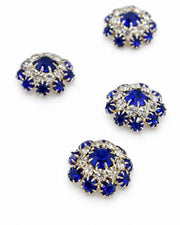 Nasturi Metalici Cu Pietre, 21mm, Albastru
