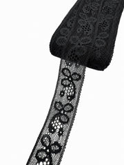 Dantela neagra 18mm - preț pe metru