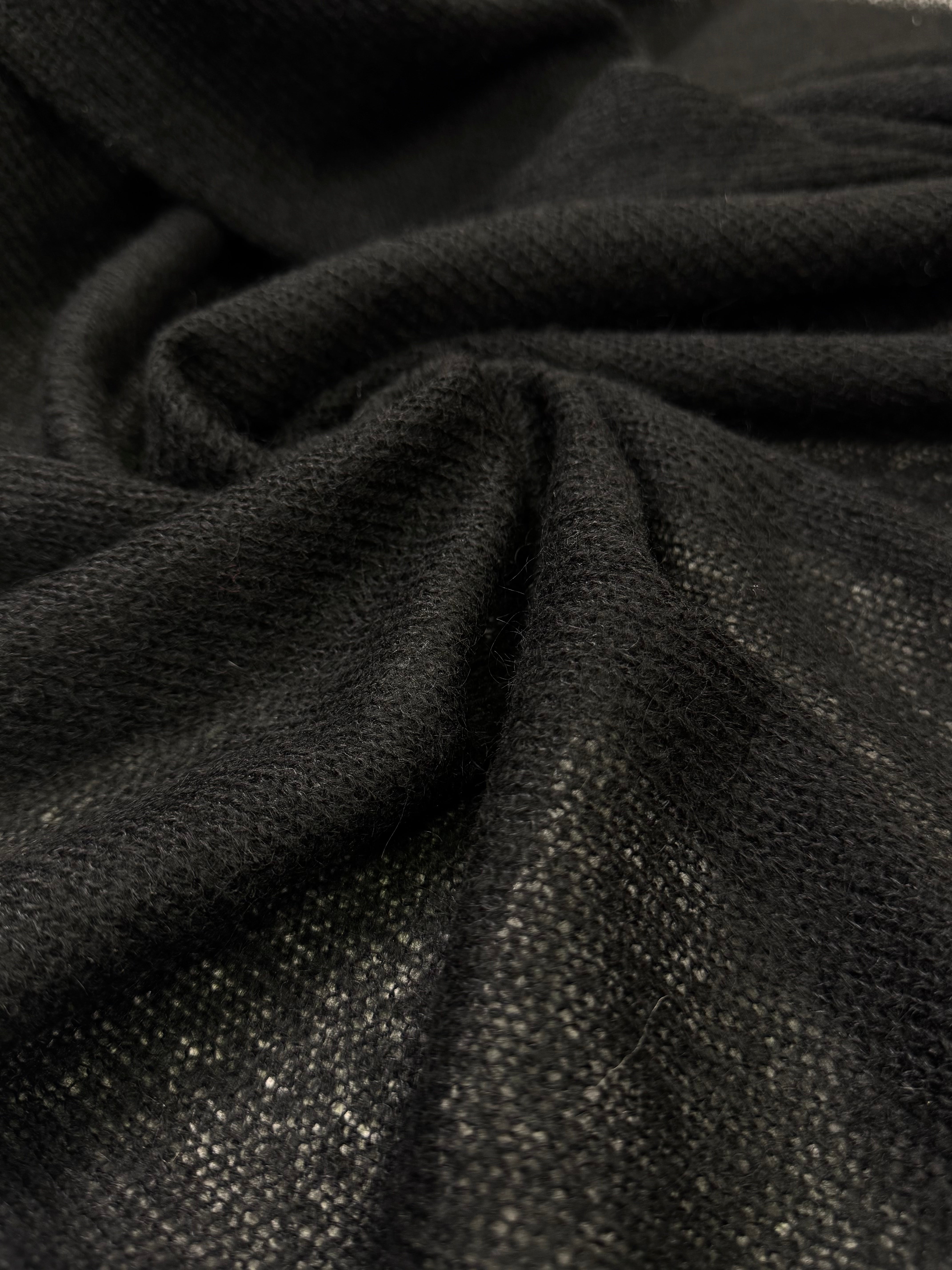 Tricot lana cu acril negru