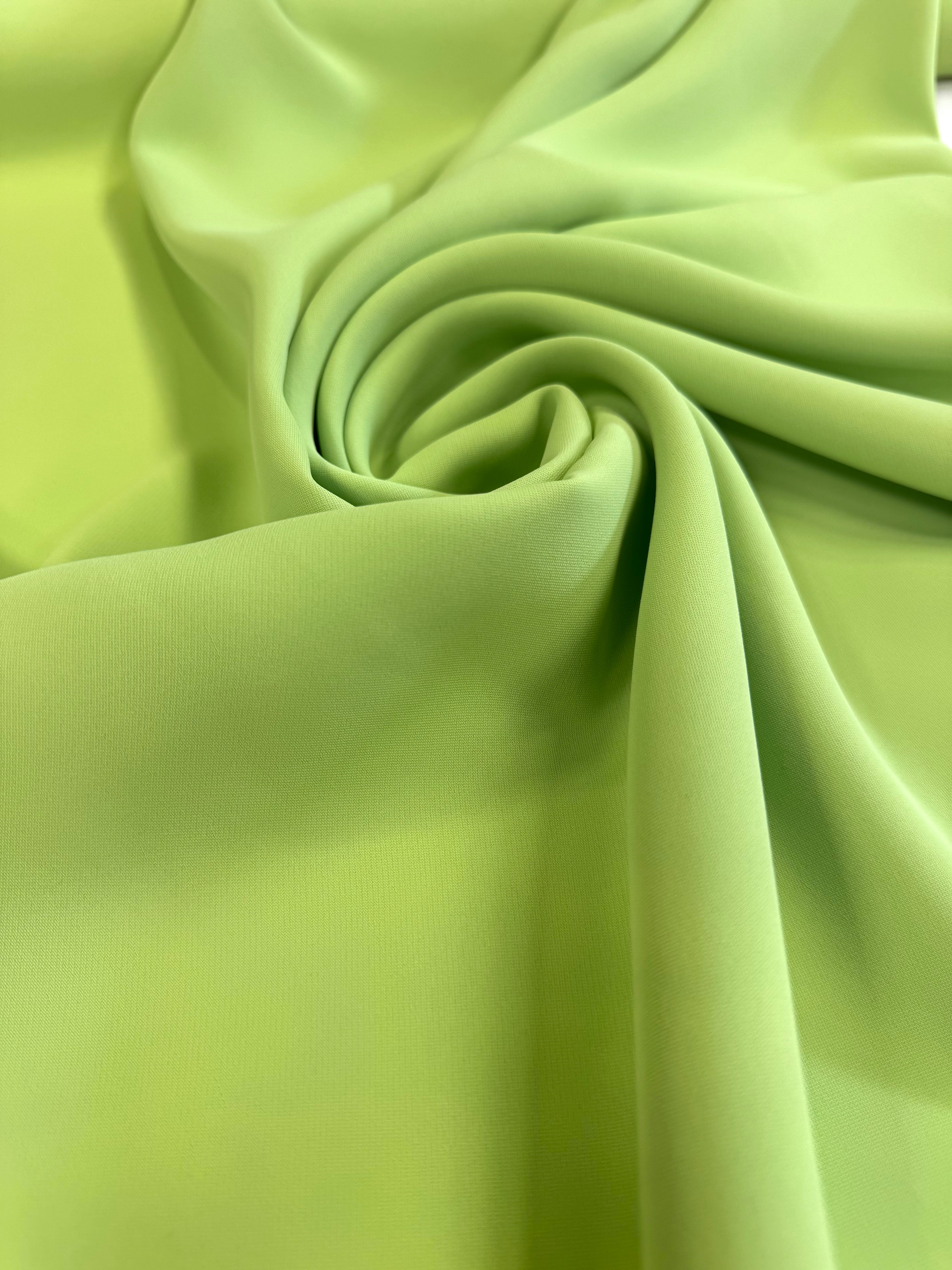 Triplu Voal Ușor Elastic Verde Crud
