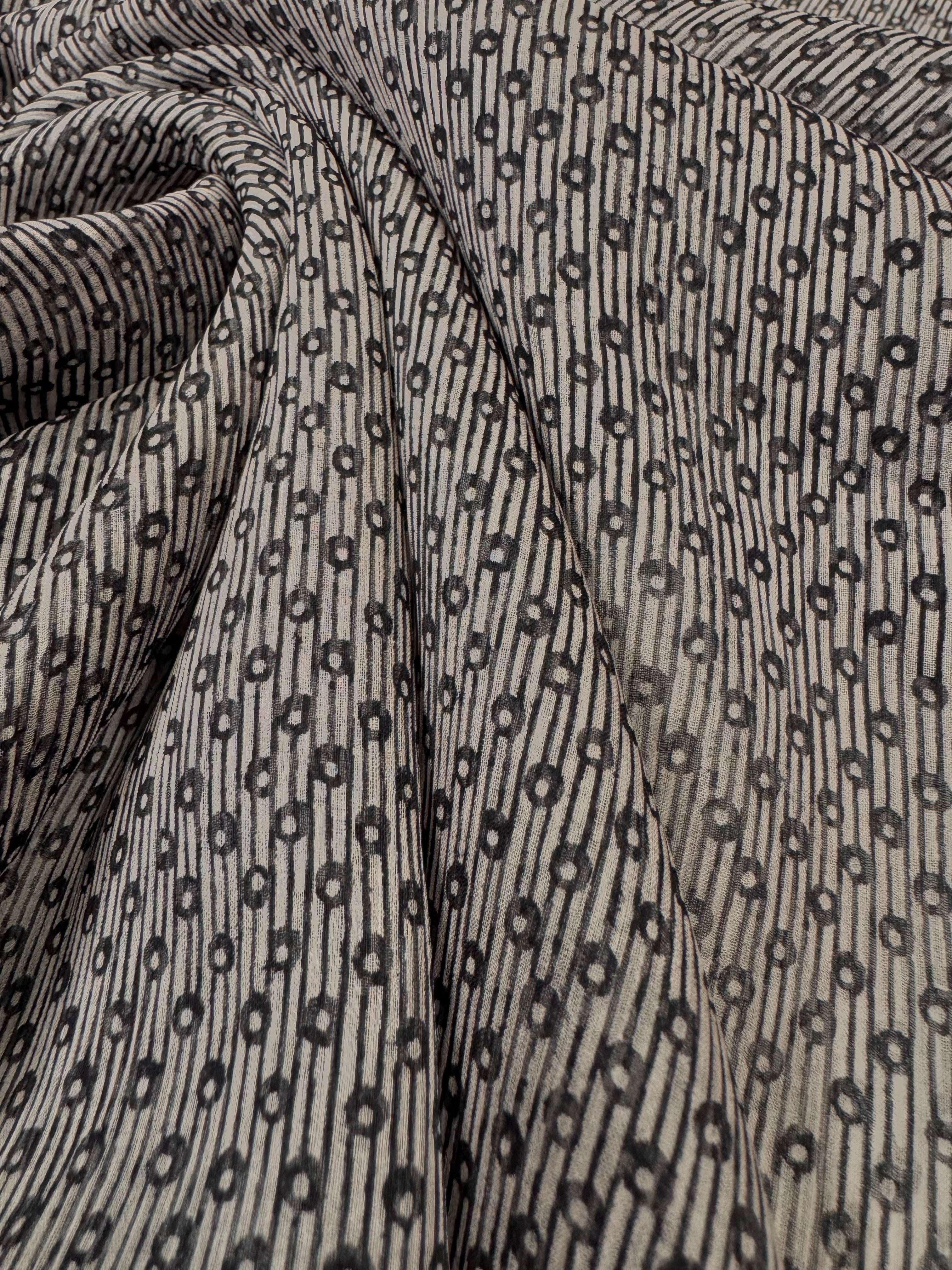 Voal Imprimat De Matase Naturala