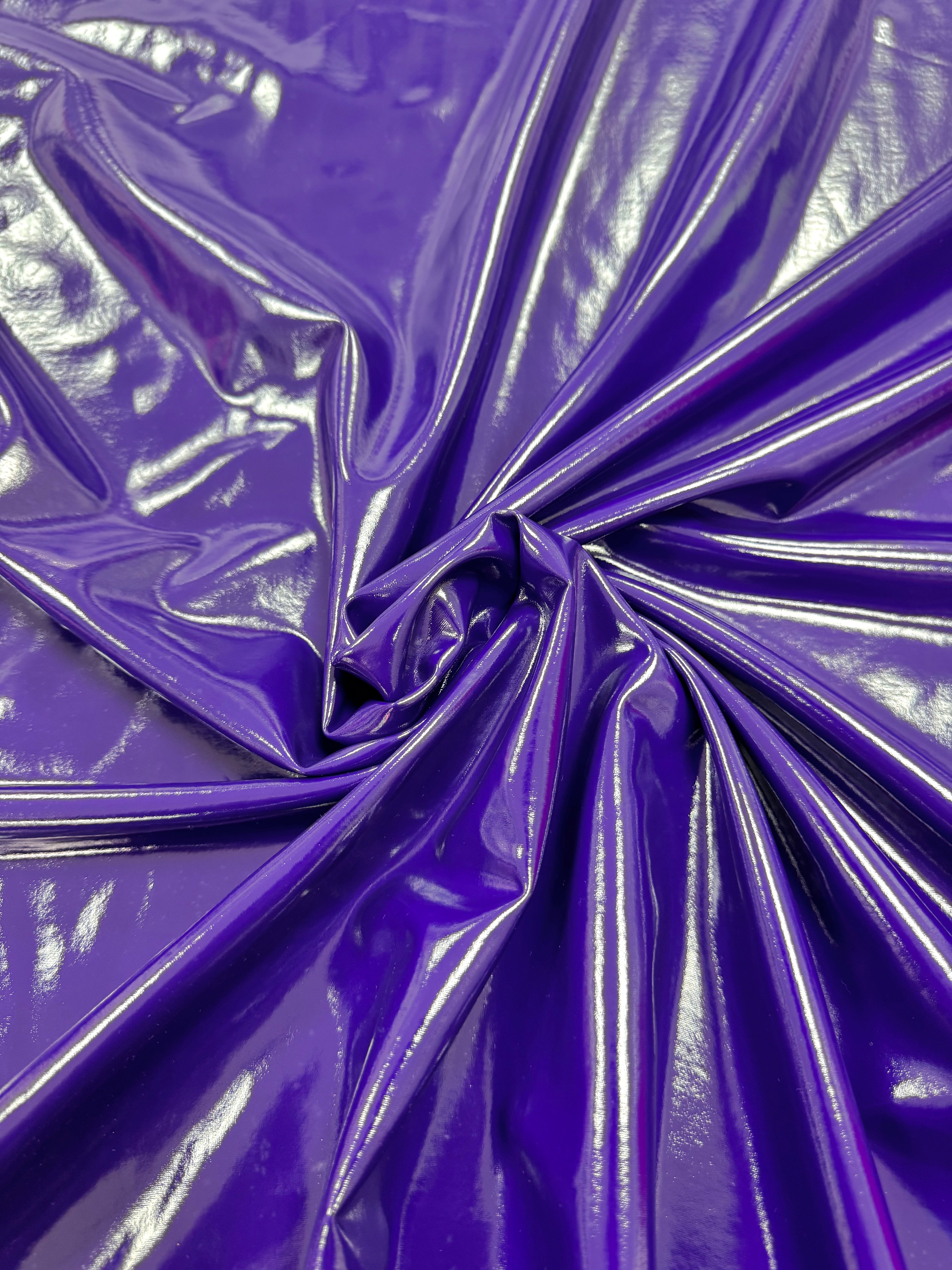 Țesătură latex imitație de piele lăcuită cu elastan - Roșu