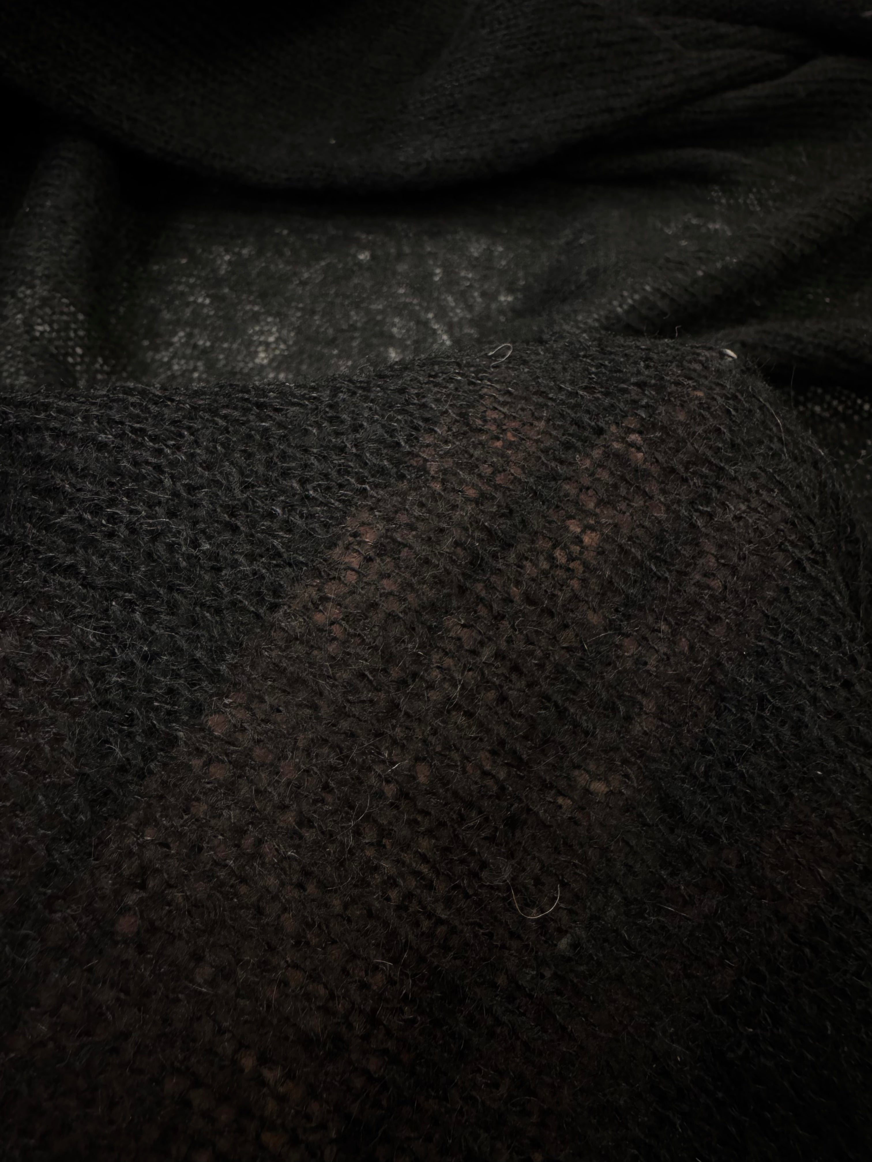 Tricot lana cu acril negru