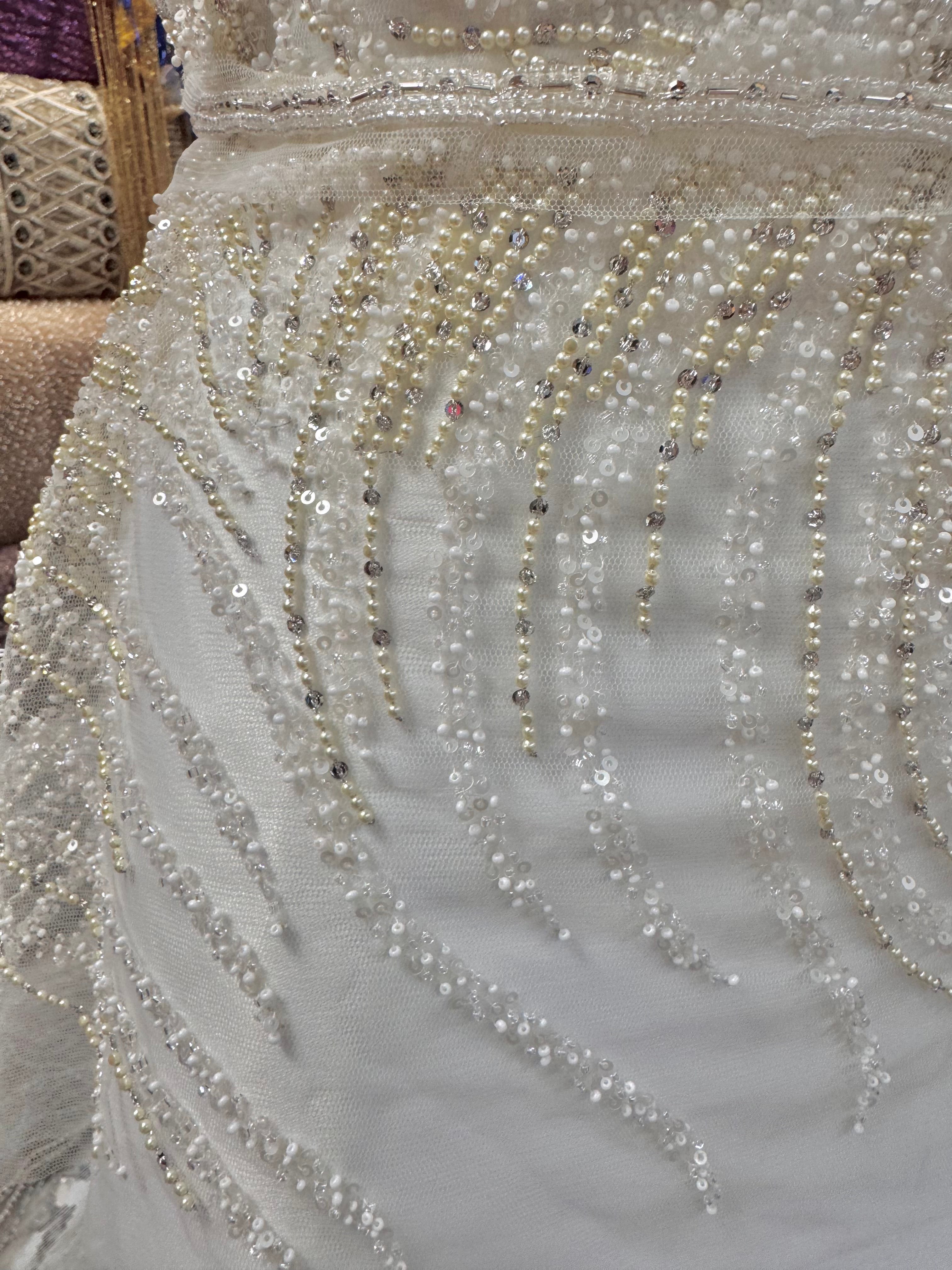 Broderie Bust Pentru Mireasă Ivoire