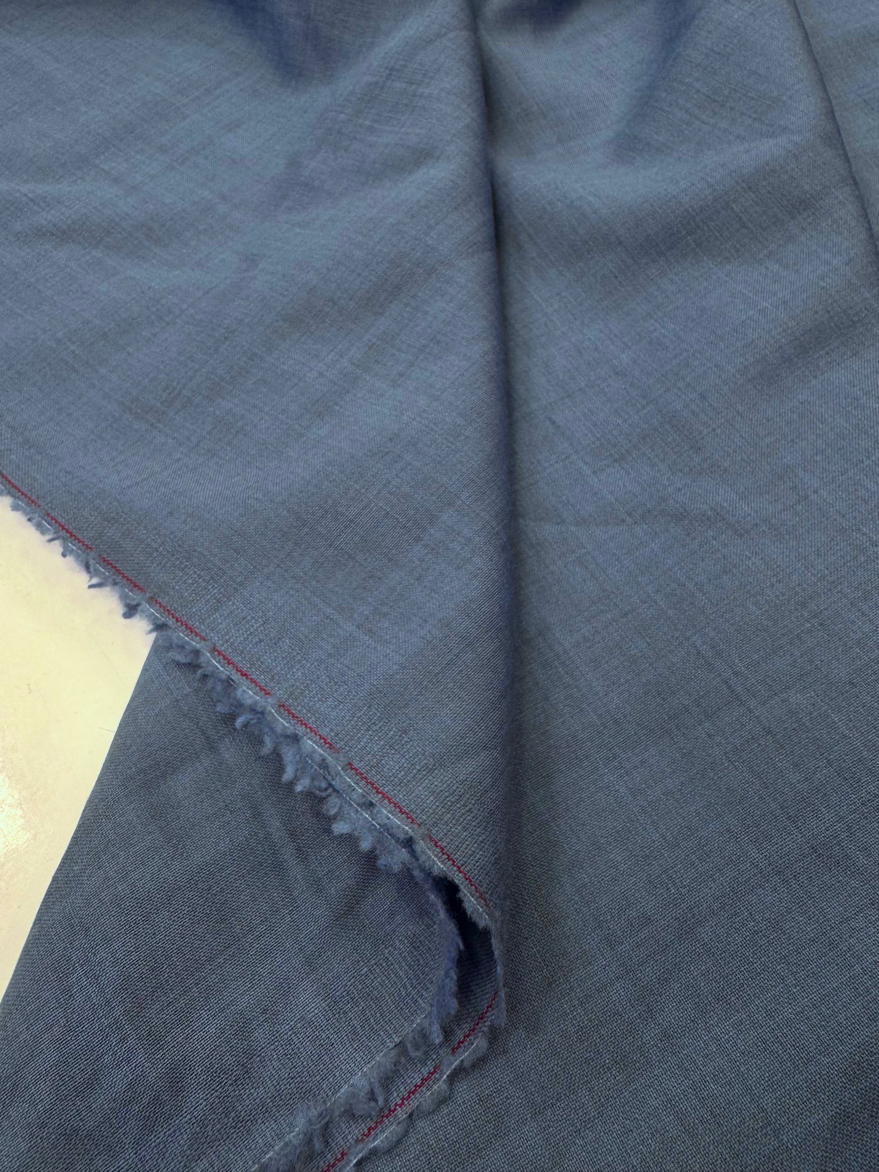 Stofă Tergal De Lana Cu Elastan Bleu