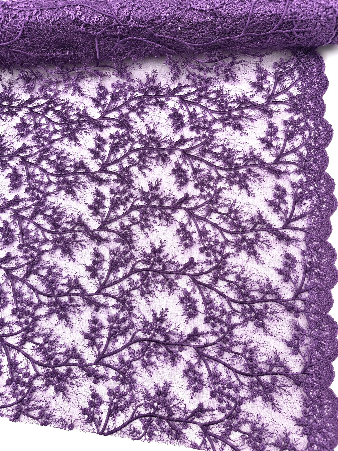Broderie Cu Paiete Fine - Mov