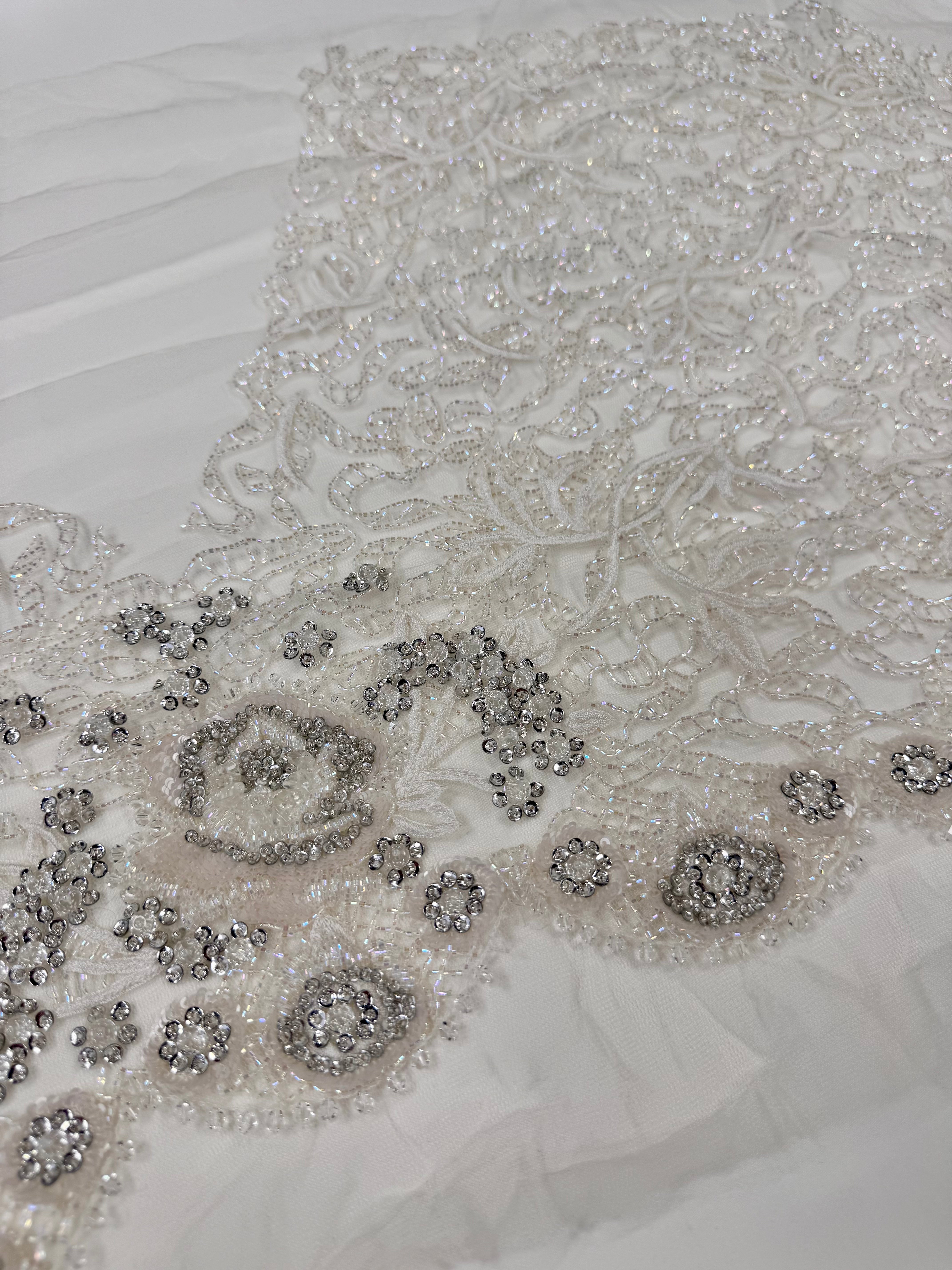 Broderie Bust Pentru Mireasă Ivoire