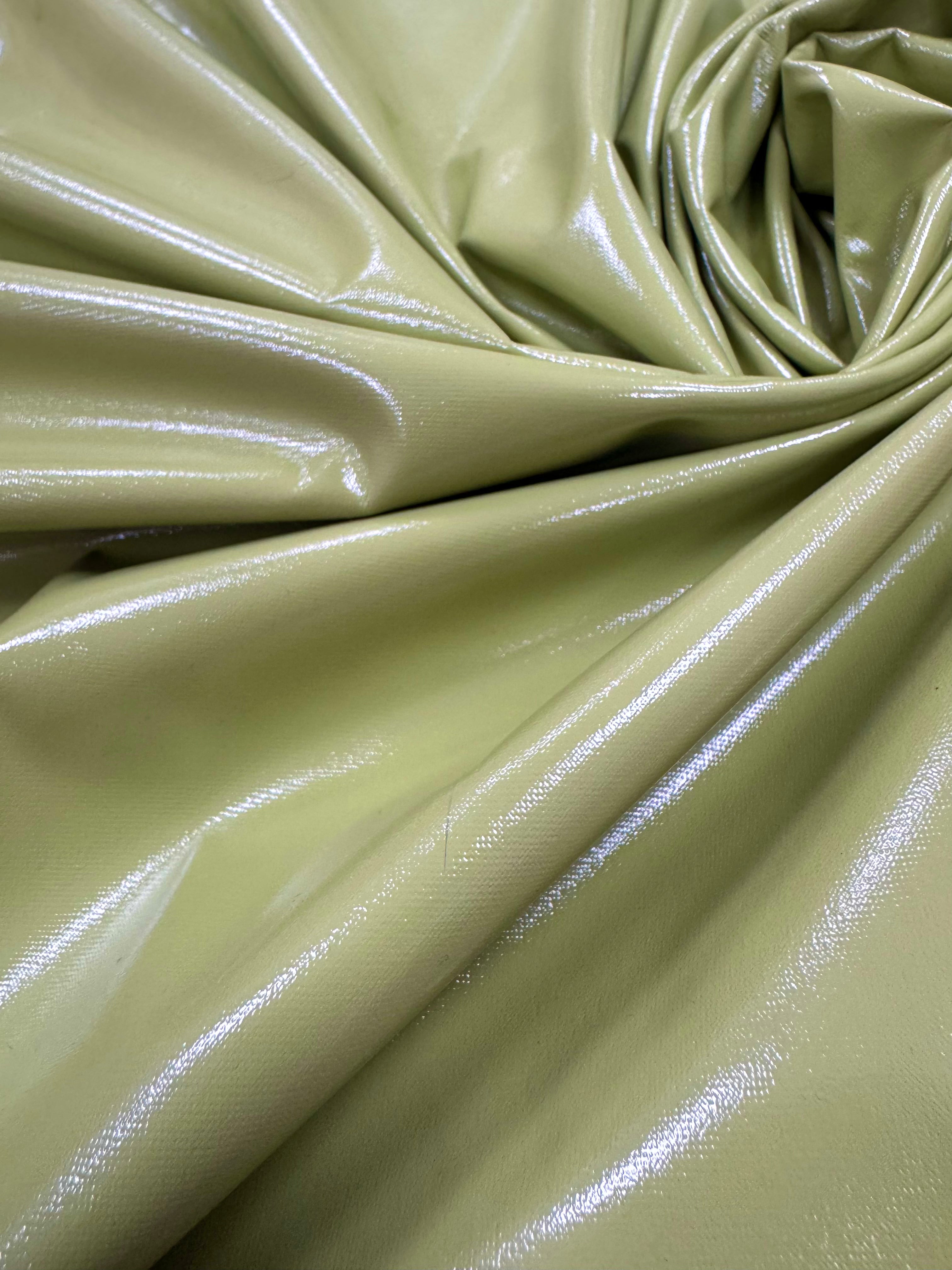 Țesătură latex imitație de piele lăcuită cu elastan - Vernil