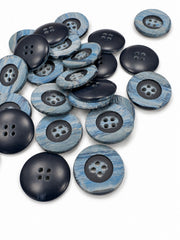 Nasturi de plastic 25mm albastru - pret pe bucata