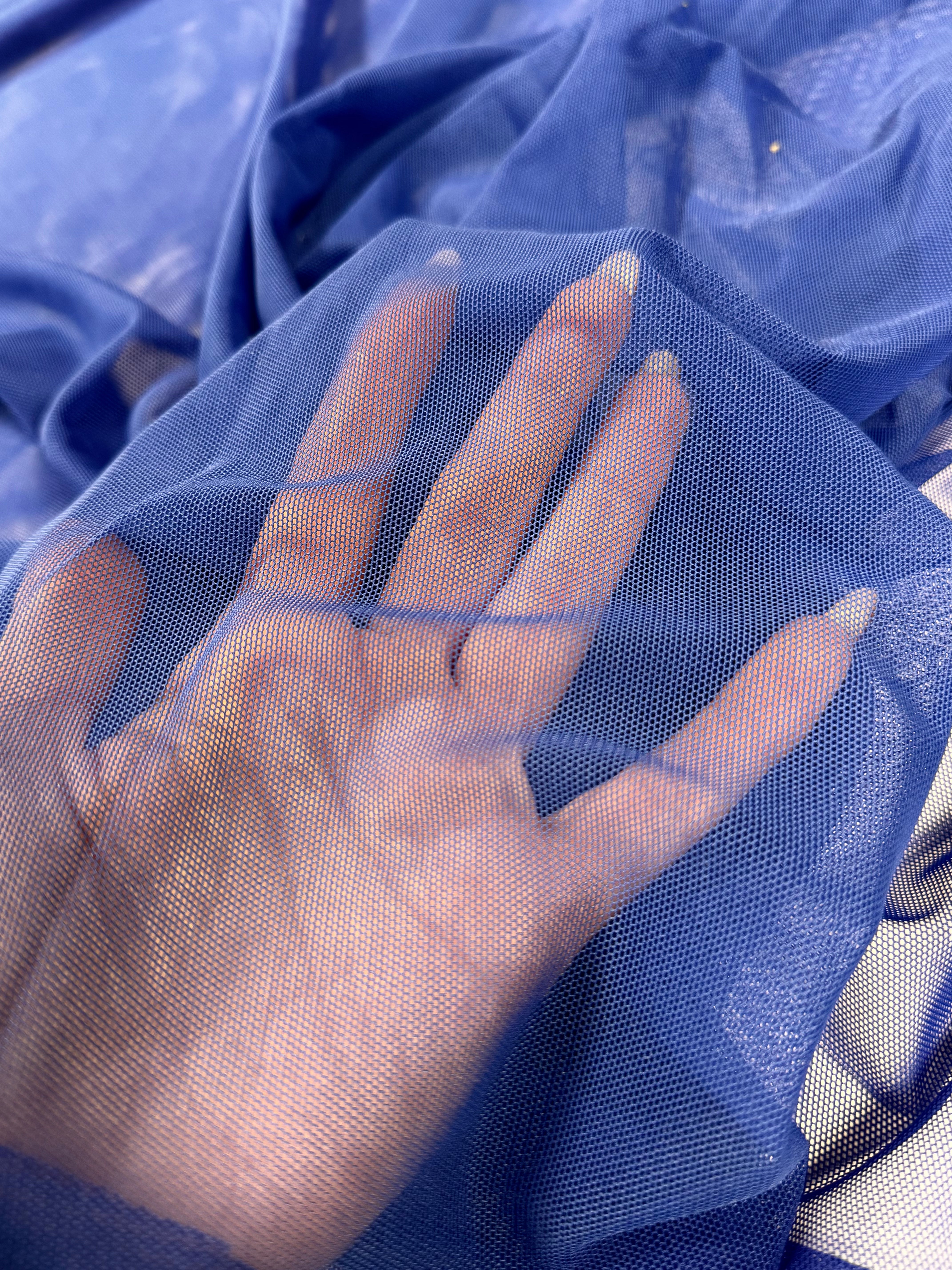 Tull Elastic Albastru