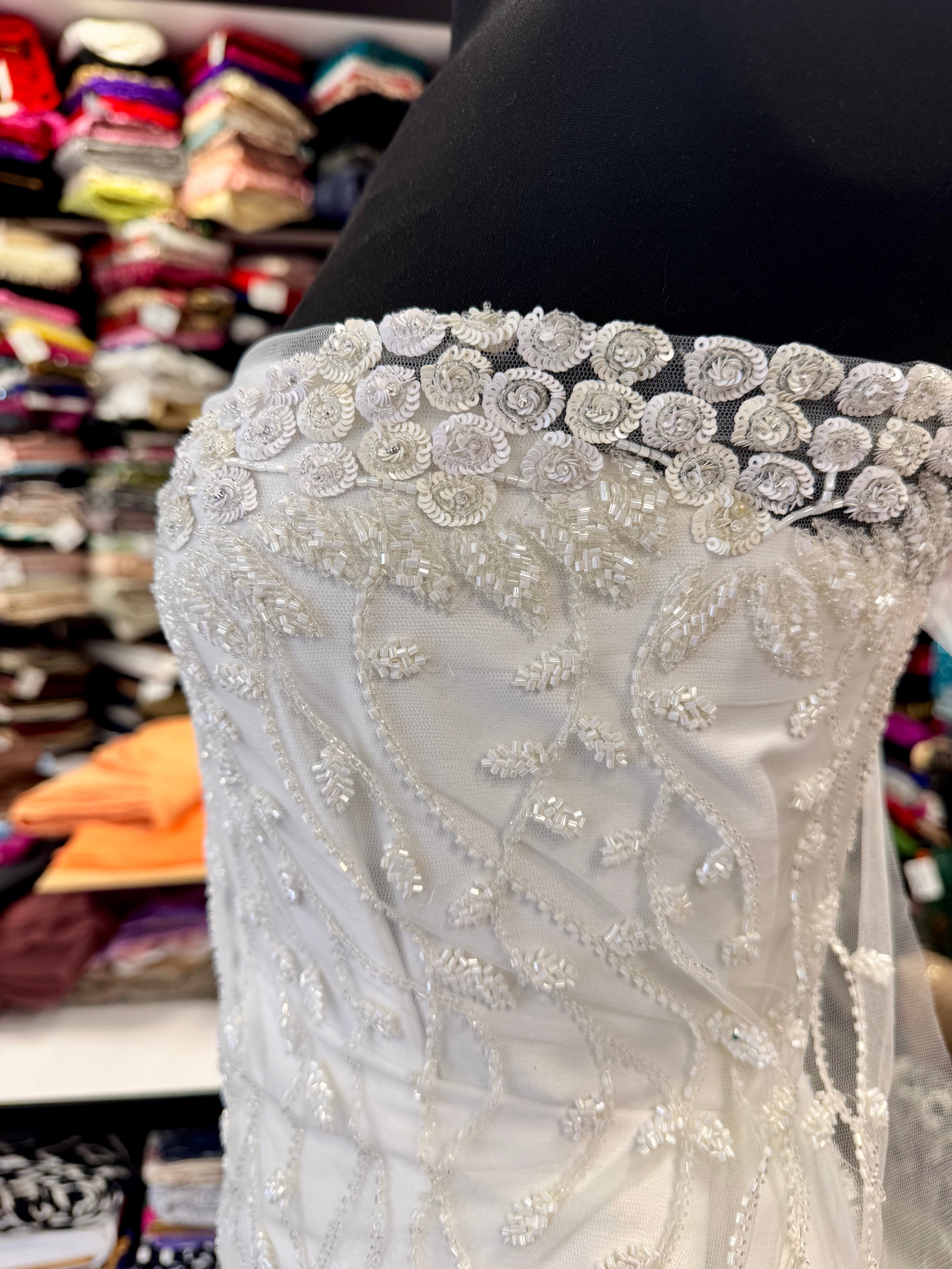 Broderie Bust Pentru Mireasă Ivoire