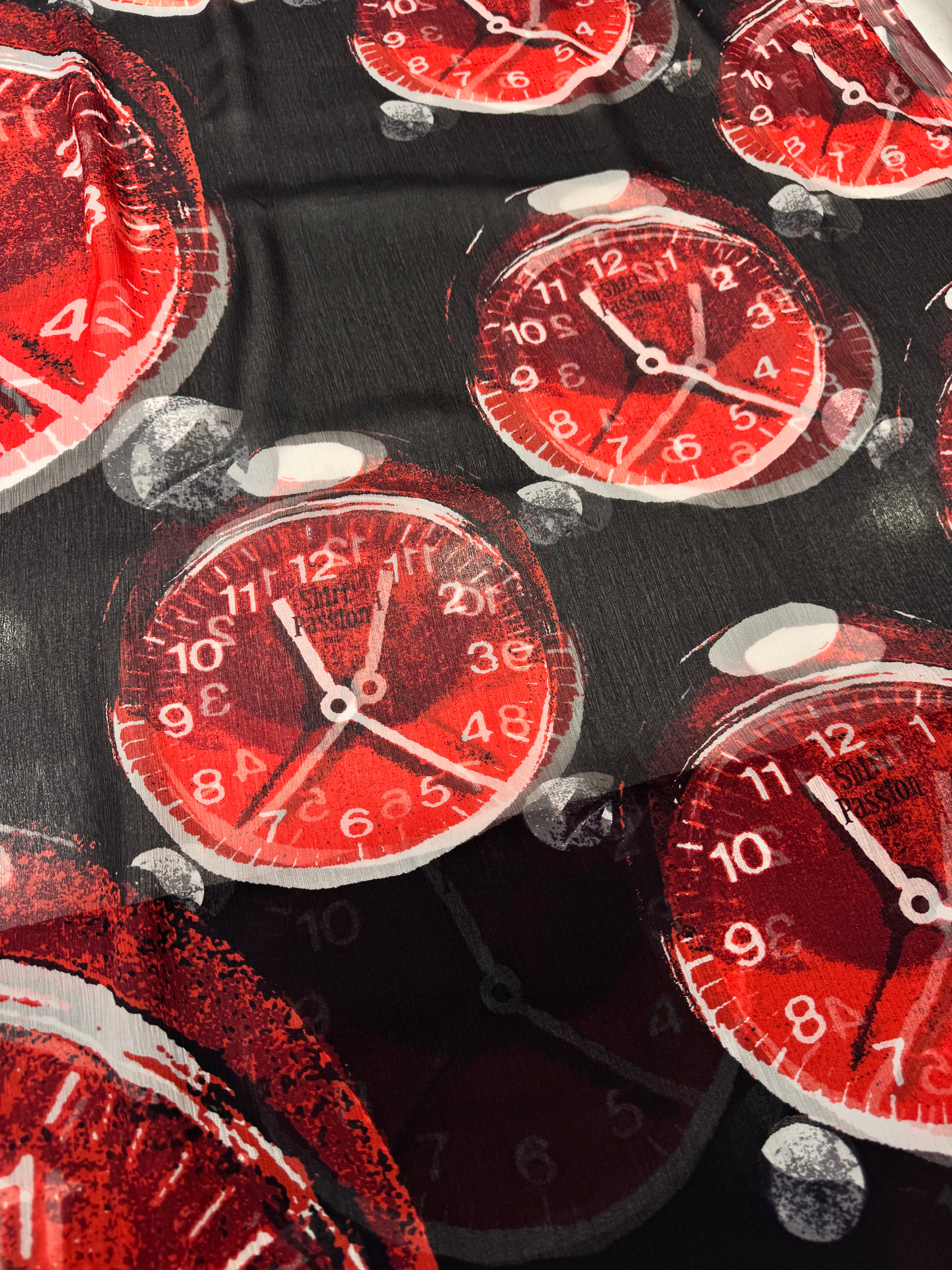 Voal Imprimat De Matase Naturala