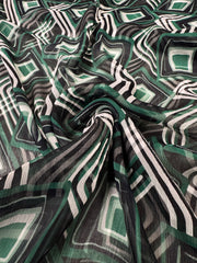 Voal Imprimat De Matase Naturala