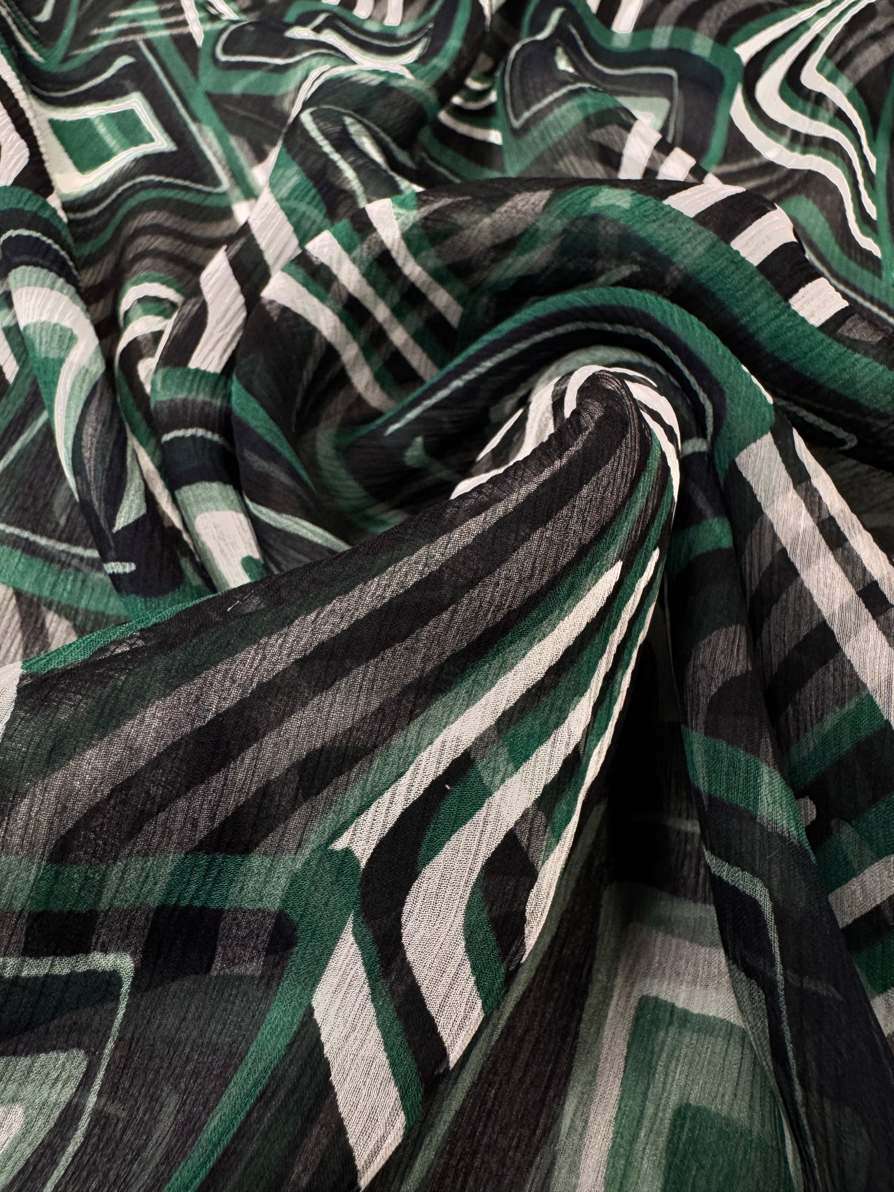 Voal Imprimat De Matase Naturala