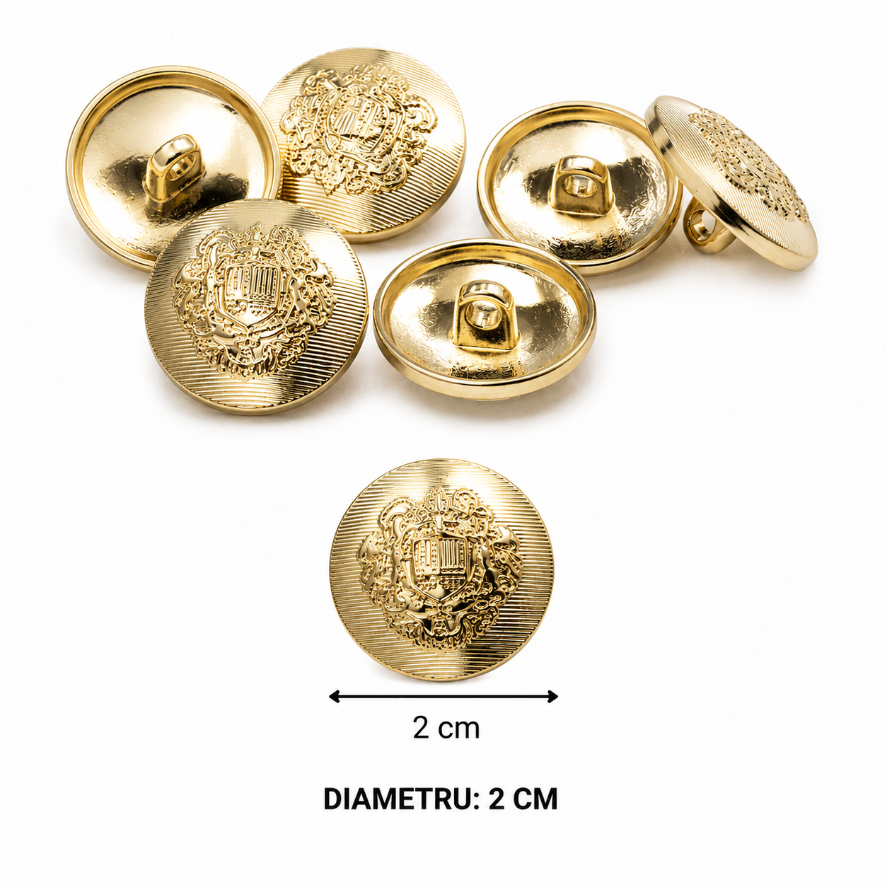 Nasturi Metalici Aurii 2cm