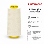 Ata Subtire Gutermann 220, Crem, 5000m