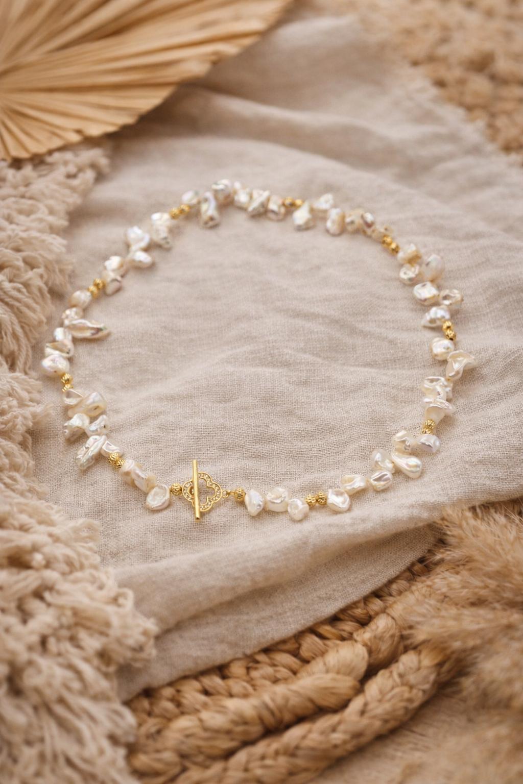 Colier din Perle Keshi Naturale