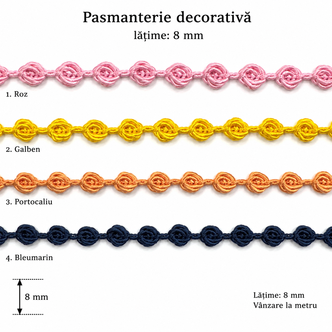 Pasmanterie, 8mm