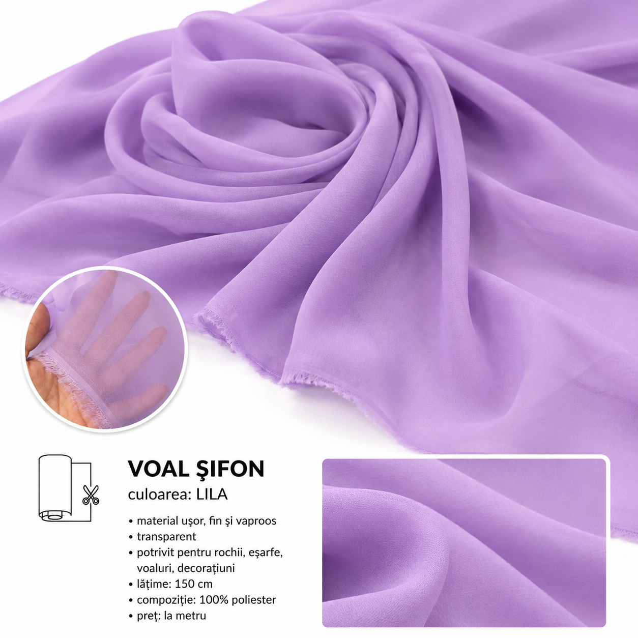 Voal Chiffon Lila