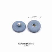 Capse Imbracate, 17mm, Bleu